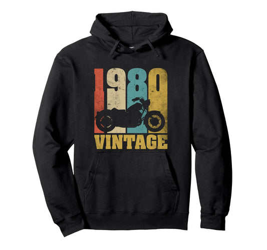 46Th Birthday Biker Dad 46 Years Hoodie - Fun Novelty Design Men Women - T-Shirt, Sweatshirt, Hoodie