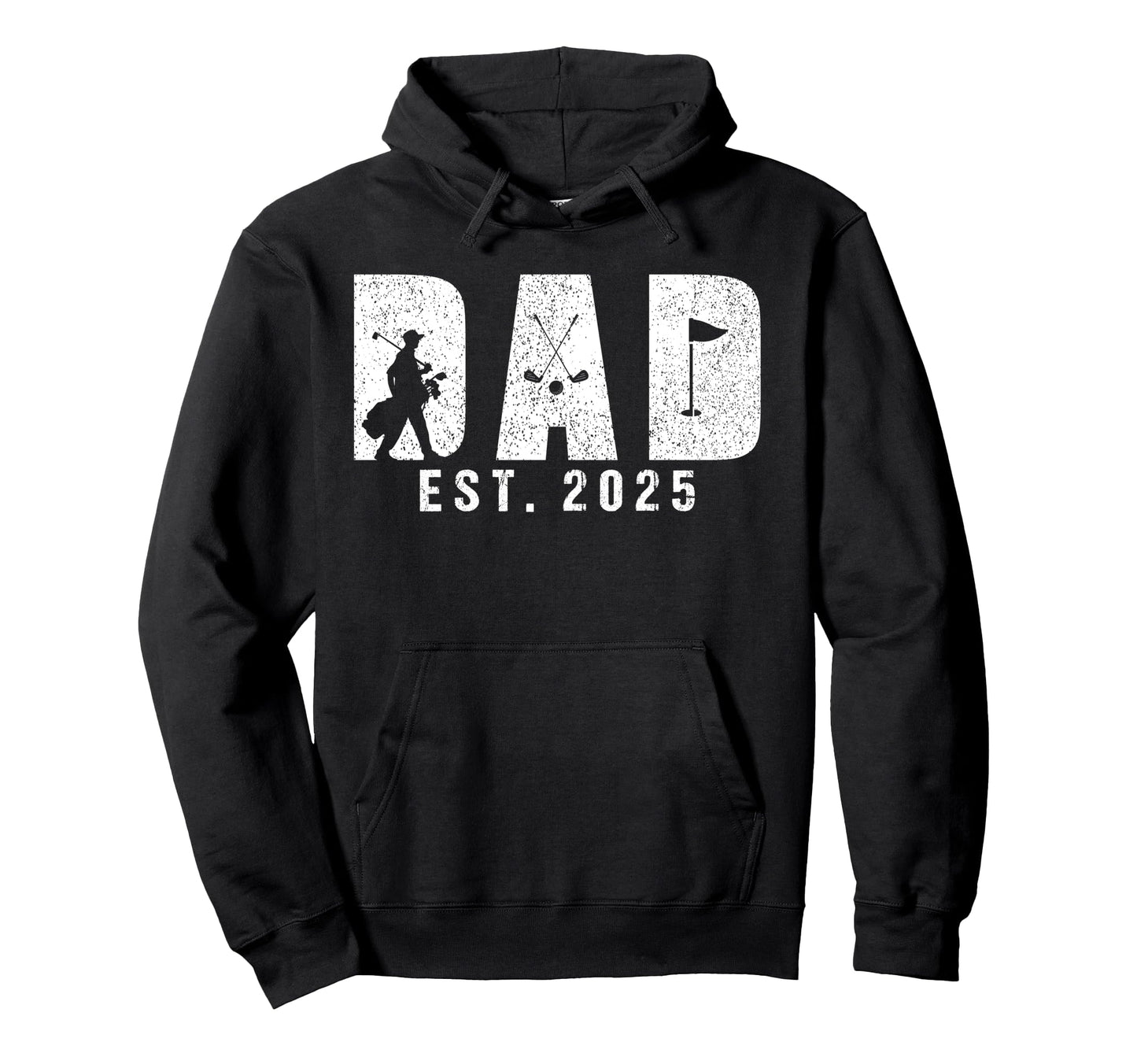 Dad Est 2025 Golf Dad To Be New Hoodie - Aesthetic Graphic for Adults - T-Shirt, Sweatshirt, Hoodie