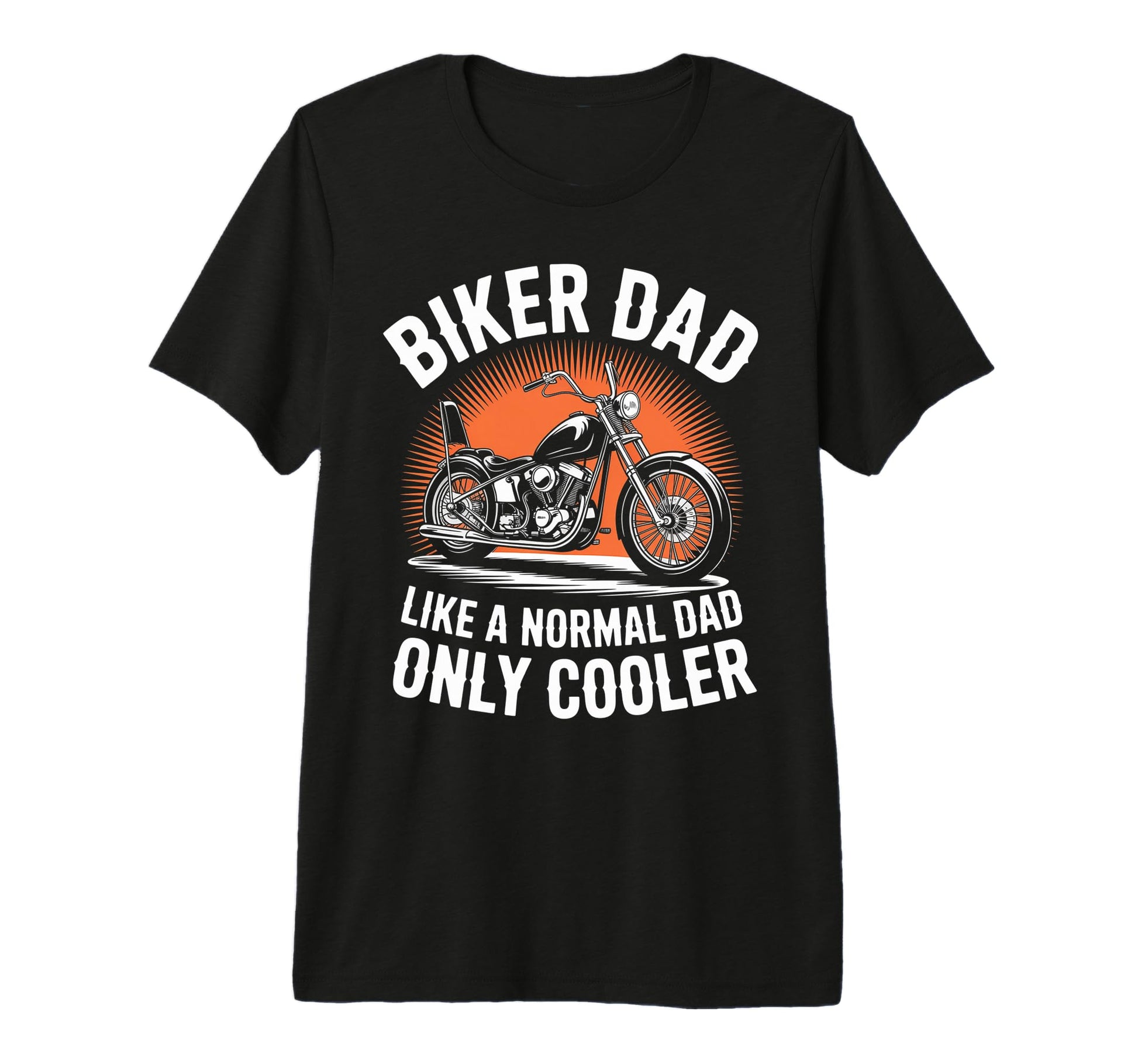 Biker Dad Motorcycle Funny Bike T-Shirt - Fun Novelty Design Unisex - T-Shirt, Sweatshirt, Hoodie
