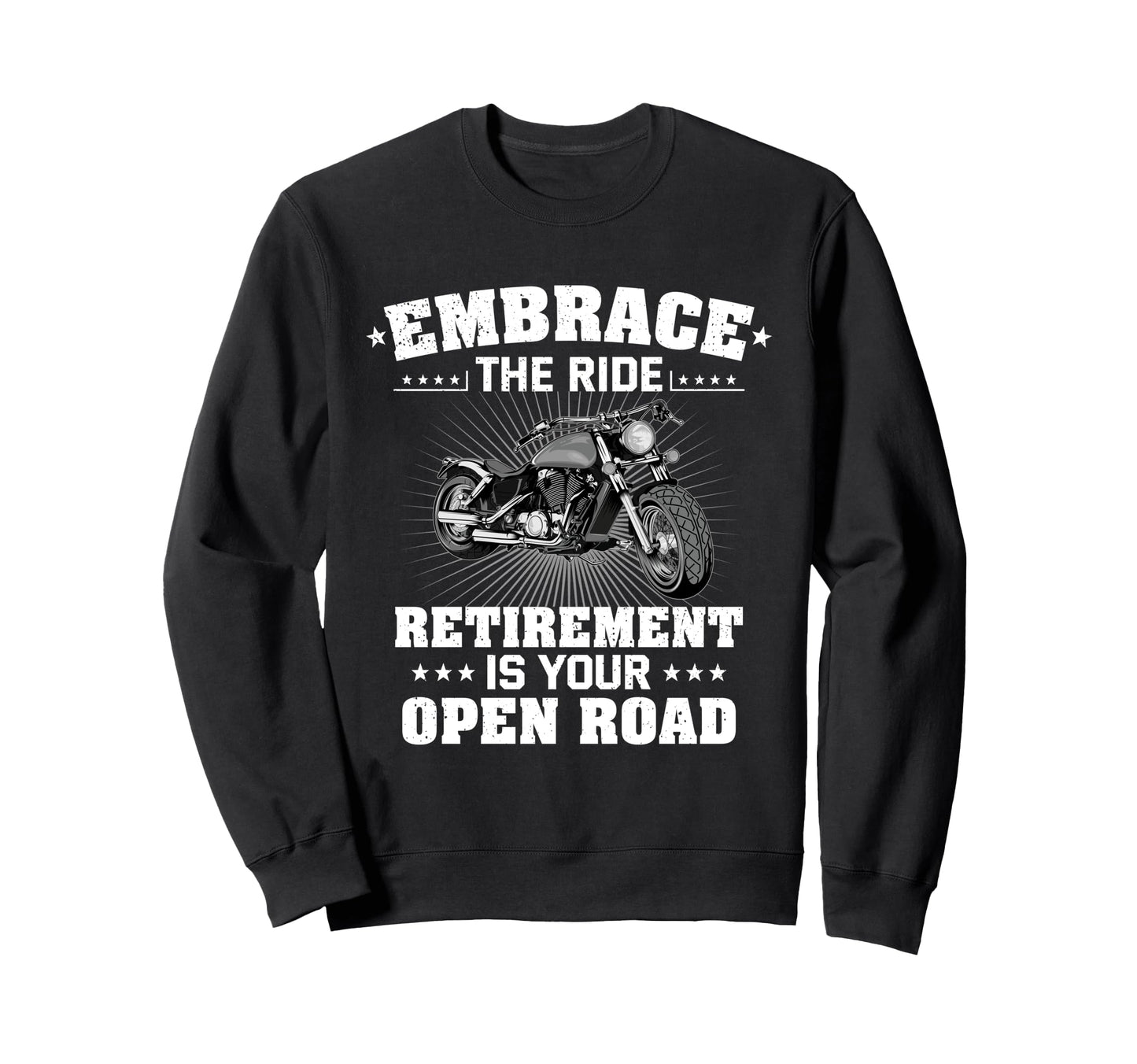 Funny Retirement Motorcycle Rider Sweatshirt - Custom Art Print for Adults - T-Shirt, Sweatshirt, Hoodie