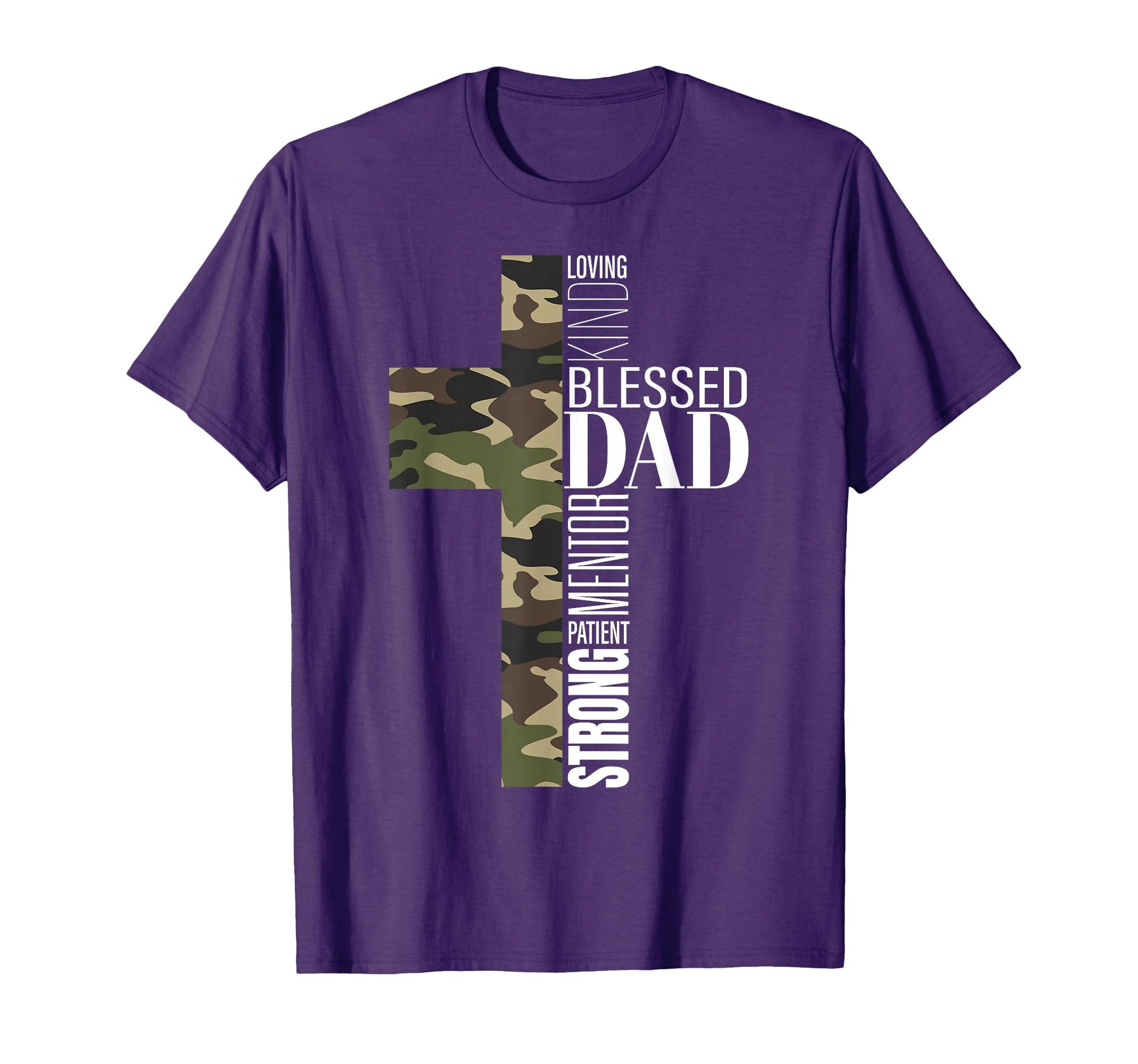 Blessed Dad Cross Fathers Day Christian T-Shirt - Graphic Print Men Women - T-Shirt, Sweatshirt, Hoodie