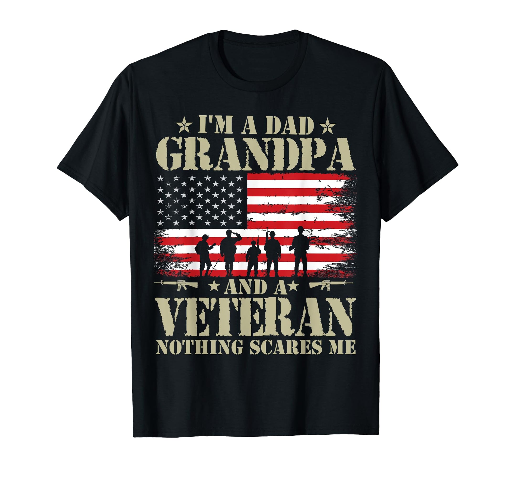 Im Dad Grandpa And Veteran Fathers Day T-Shirt - Minimalist Print Unisex - T-Shirt, Sweatshirt, Hoodie