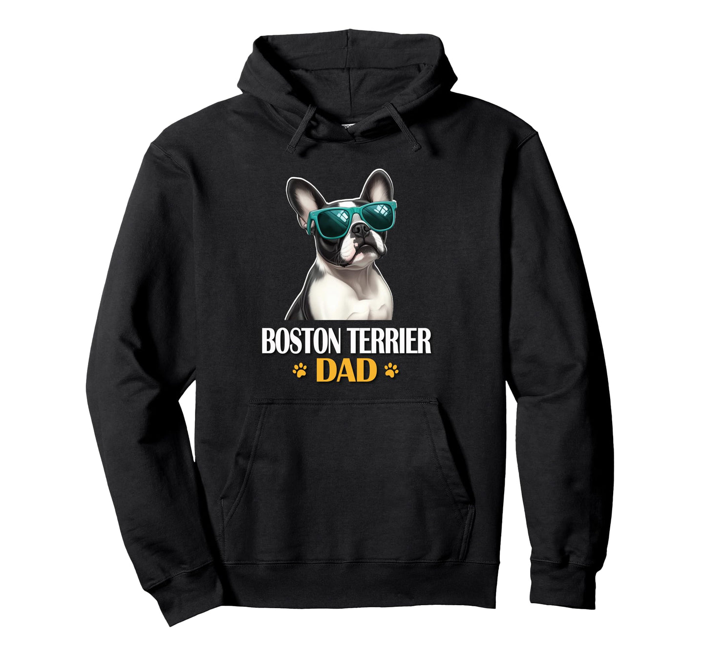 Mens Sunglasses Boston Terrier Dog Dad Hoodie - Novelty Apparel Men Women - T-Shirt, Sweatshirt, Hoodie