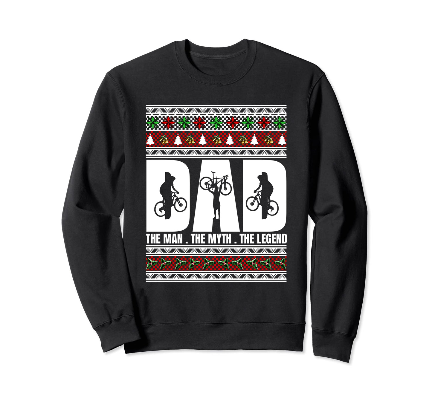 Dad Myth Legend Pajama Bike Biker Sweatshirt - Novelty Apparel Unisex - T-Shirt, Sweatshirt, Hoodie