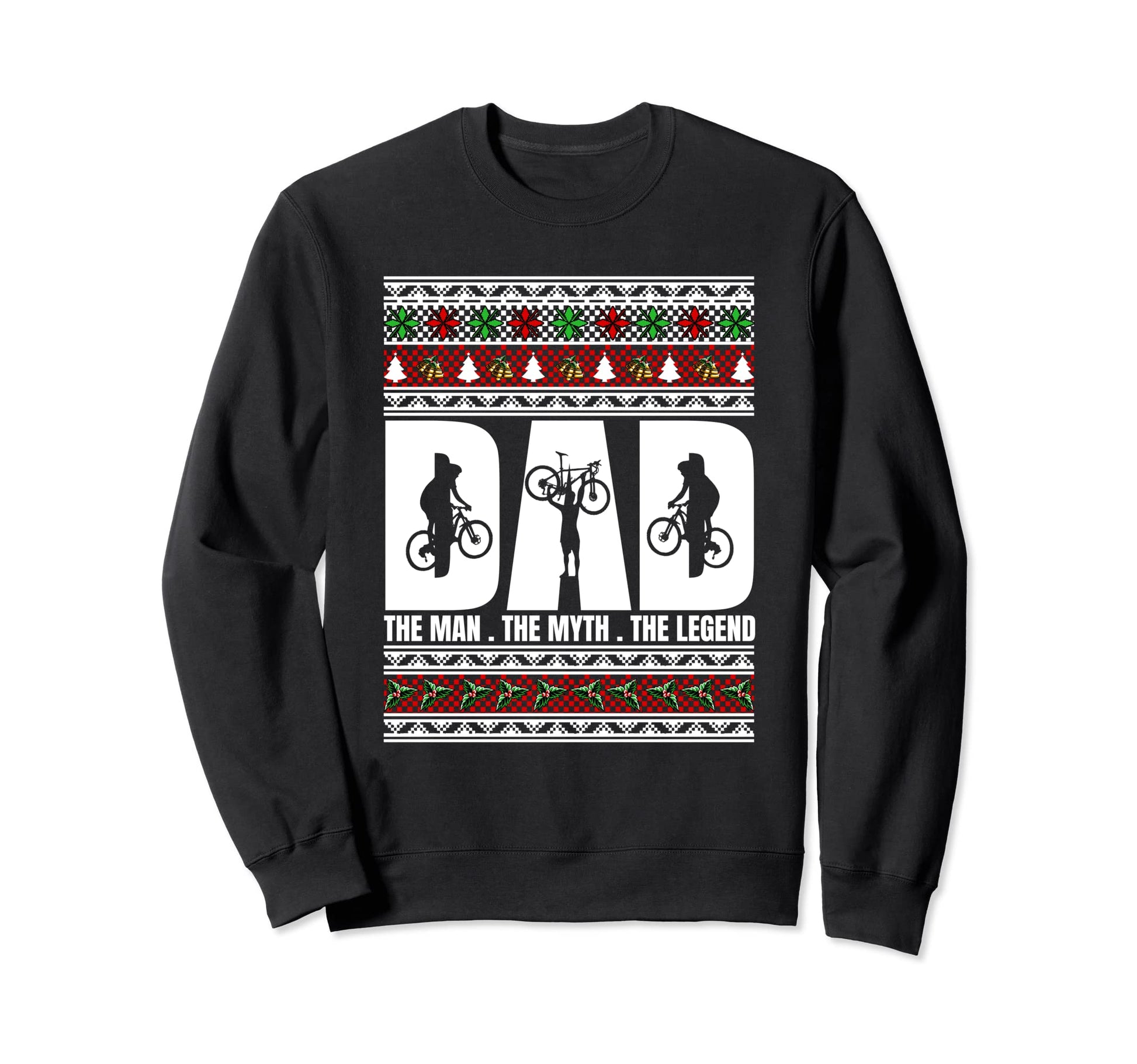 Dad Myth Legend Pajama Bike Biker Sweatshirt - Novelty Apparel Unisex - T-Shirt, Sweatshirt, Hoodie