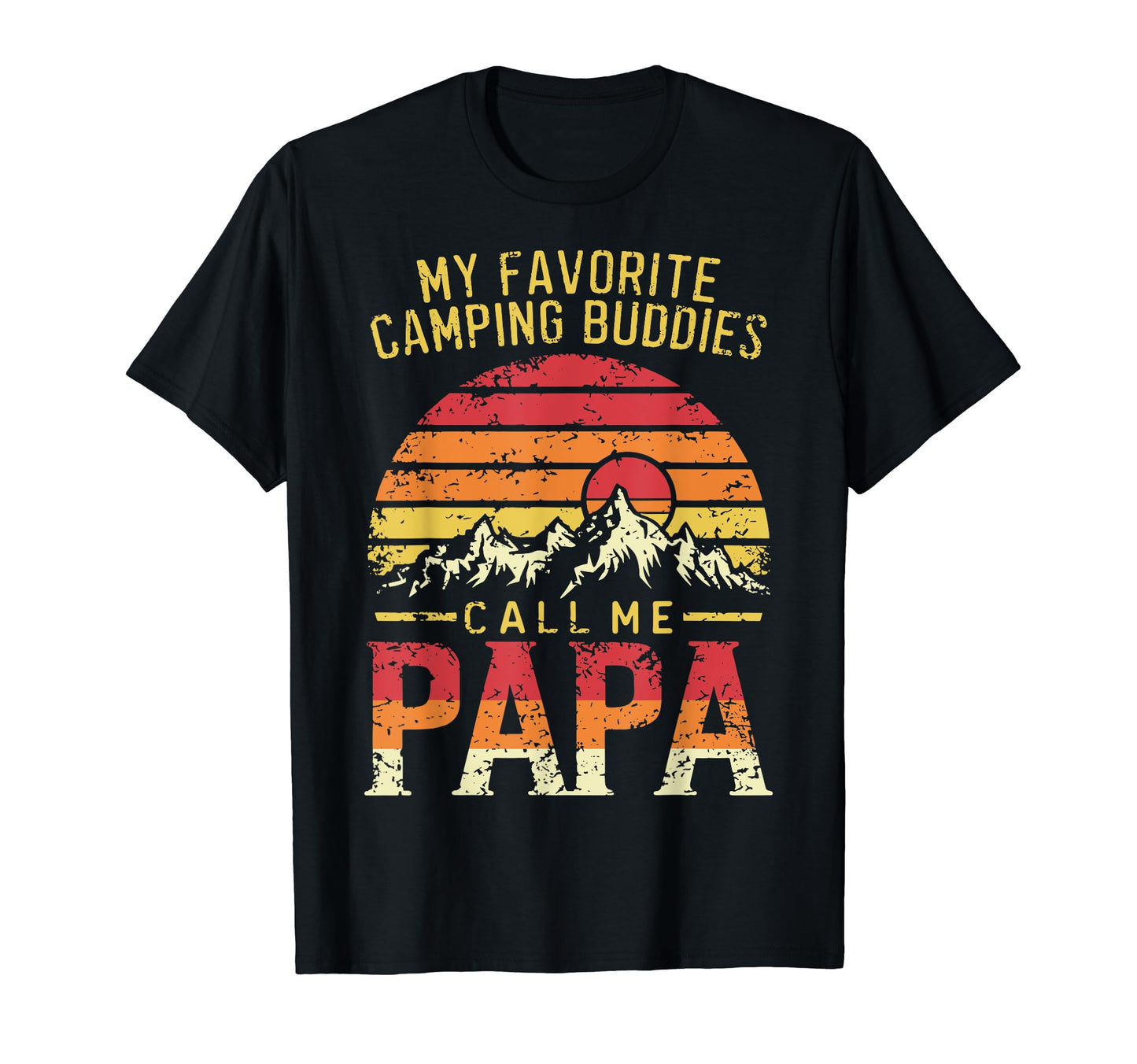 Camping Papa Novelty Funny Dad T-Shirt - Custom Art Print for Adults - T-Shirt, Sweatshirt, Hoodie
