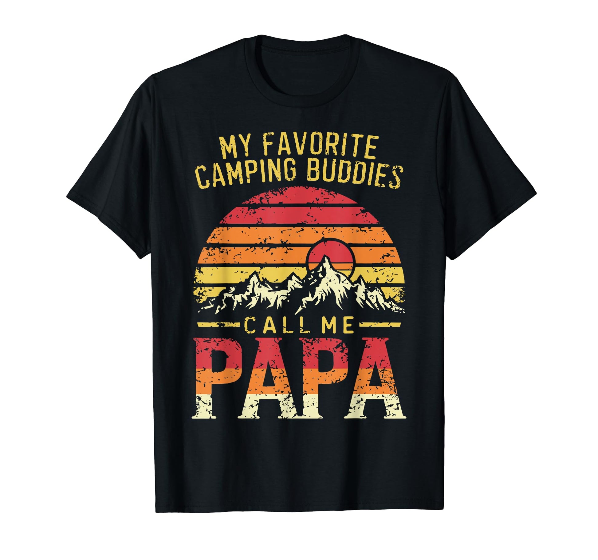 Camping Papa Novelty Funny Dad T-Shirt - Custom Art Print for Adults - T-Shirt, Sweatshirt, Hoodie