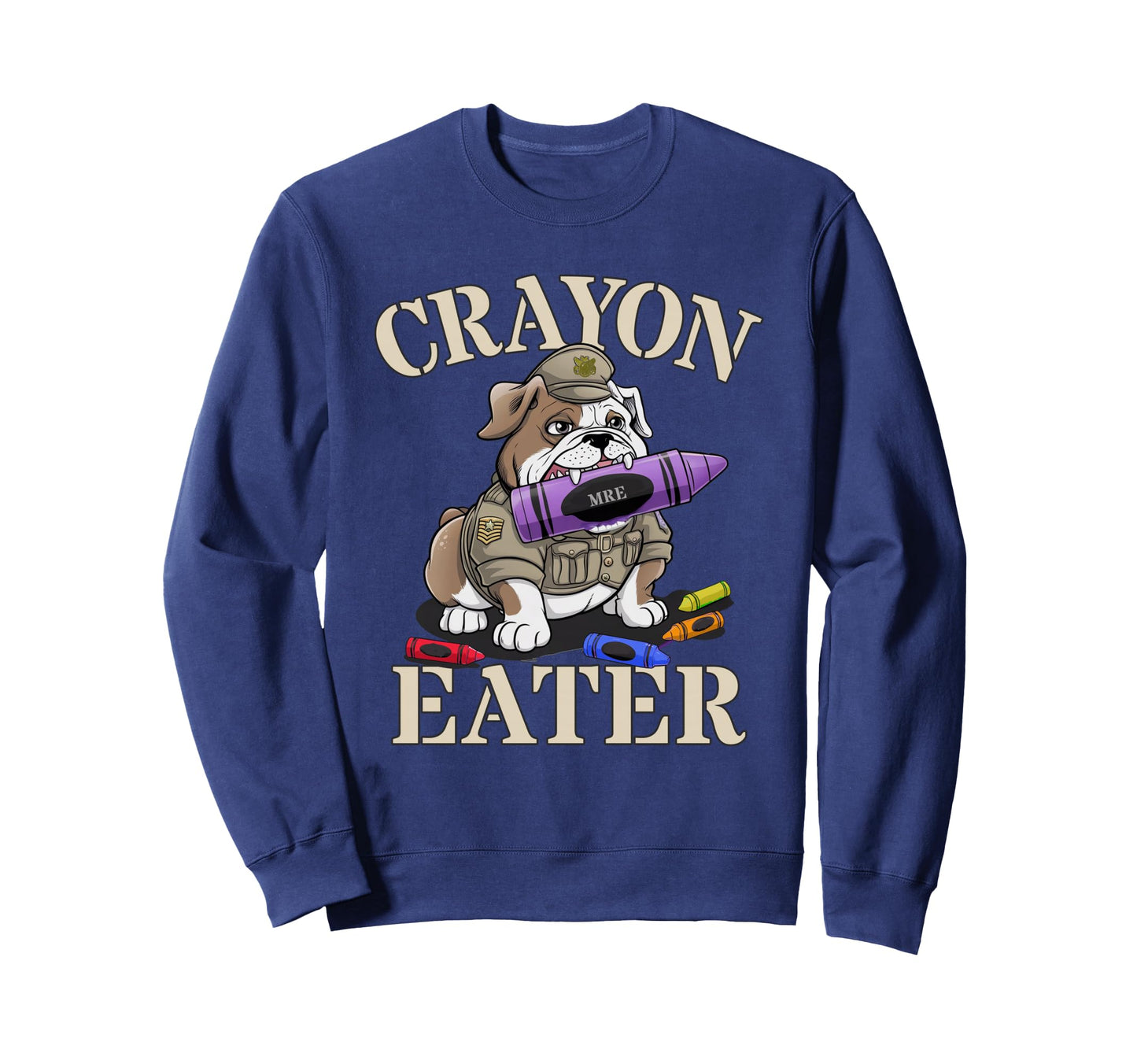 Funny Crayon Eater Military Brother Sweatshirt - Graphic Print Unisex - T-Shirt, Sweatshirt, Hoodie
