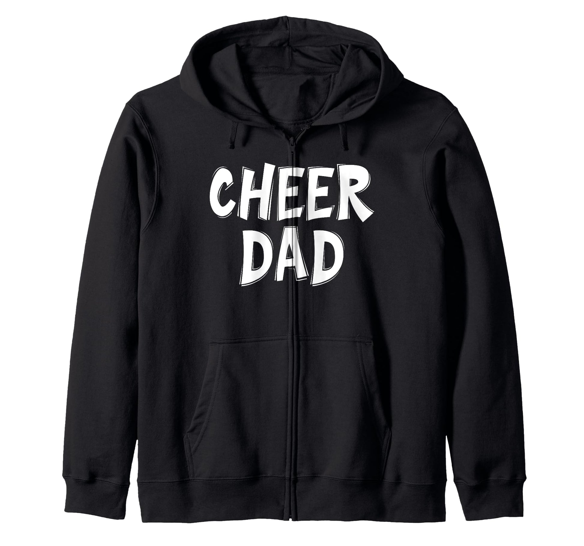 Cheer Dad Text T Shirts T-Shirt - Unique Graphic for Adults - T-Shirt, Sweatshirt, Hoodie