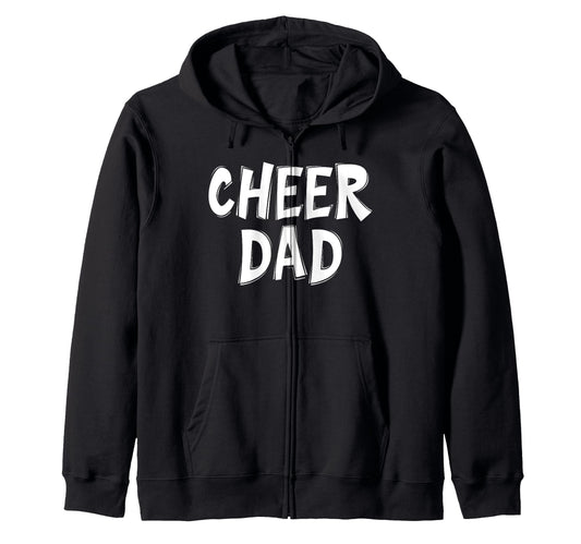 Cheer Dad Text T Shirts T-Shirt - Unique Graphic for Adults - T-Shirt, Sweatshirt, Hoodie