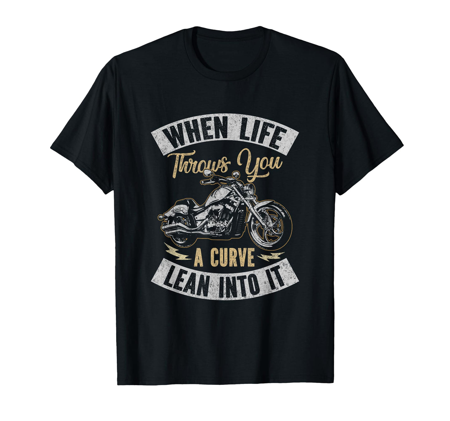Motorcycle Biker When Life Throws You T-Shirt - Custom Art Print Men Women - T-Shirt, Sweatshirt, Hoodie