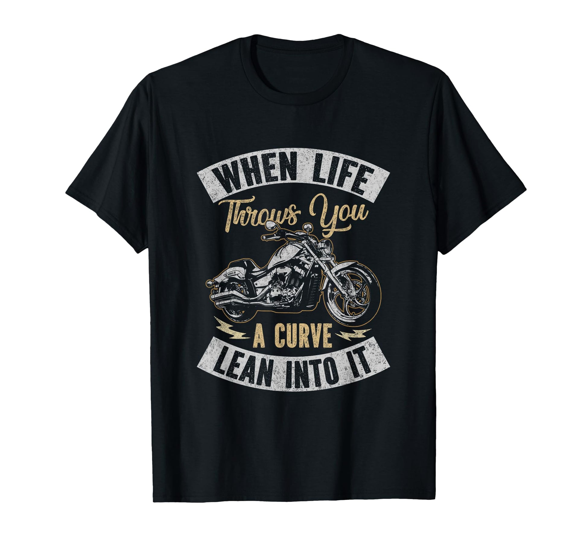 Motorcycle Biker When Life Throws You T-Shirt - Custom Art Print Men Women - T-Shirt, Sweatshirt, Hoodie