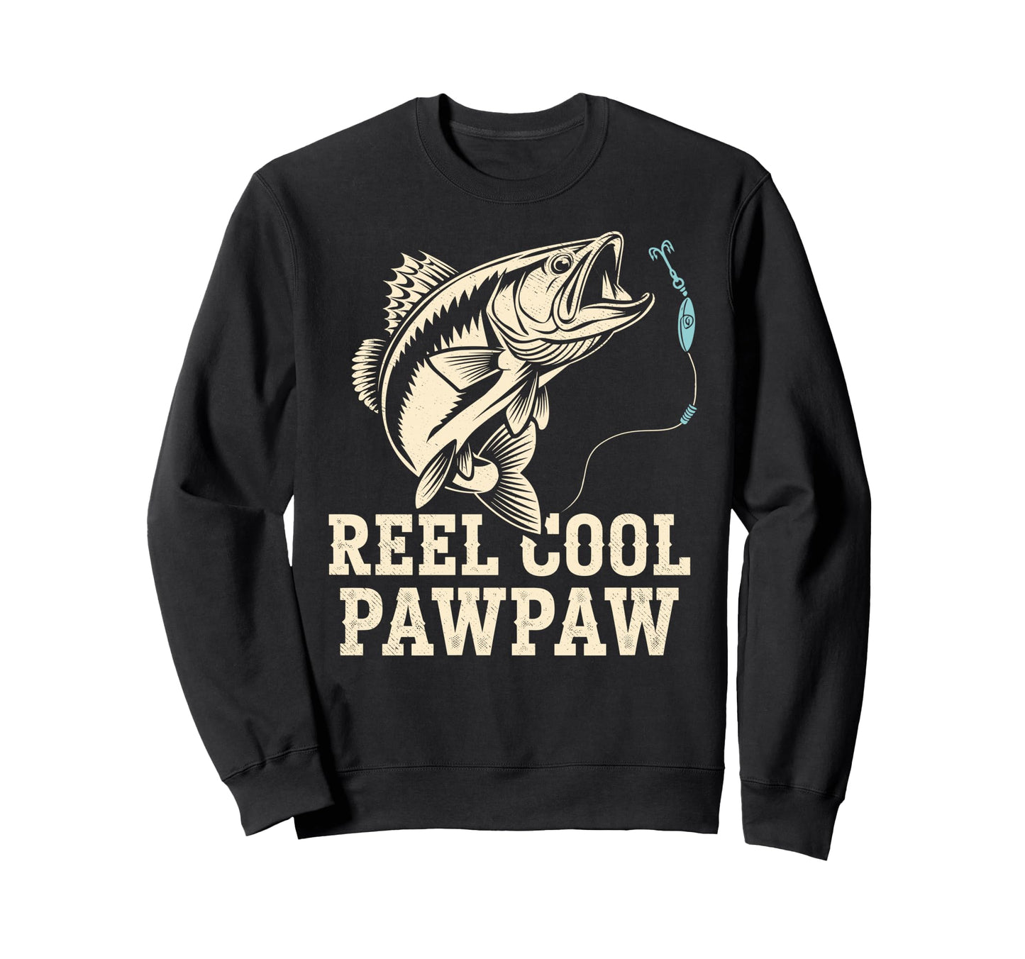 Reel Paw Paw Fisherman Grandad Bass Sweatshirt - Aesthetic Graphic Unisex - T-Shirt, Sweatshirt, Hoodie