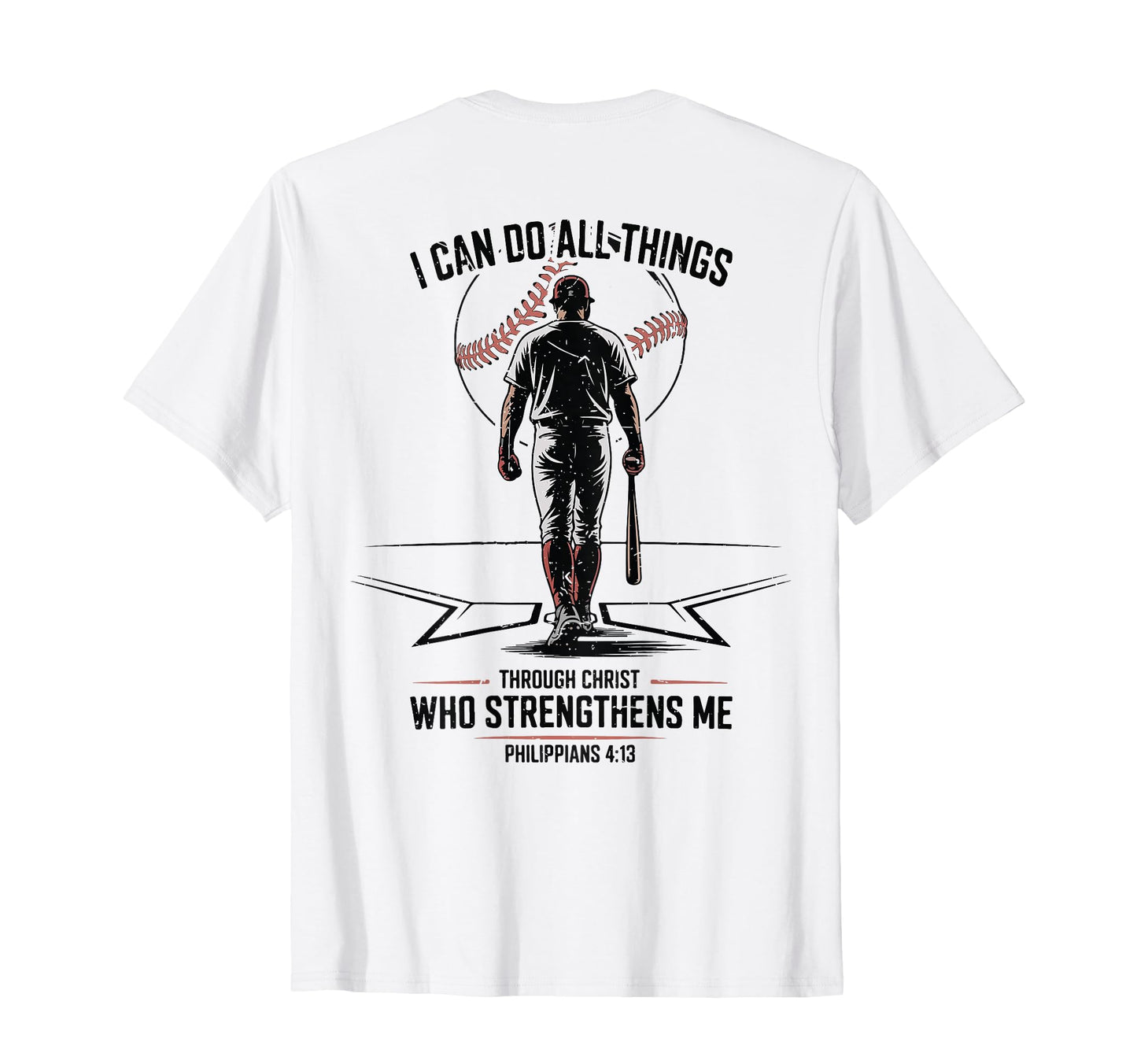Christian Baseball Philippians 4 13 T-Shirt - Aesthetic Graphic Unisex - T-Shirt, Sweatshirt, Hoodie