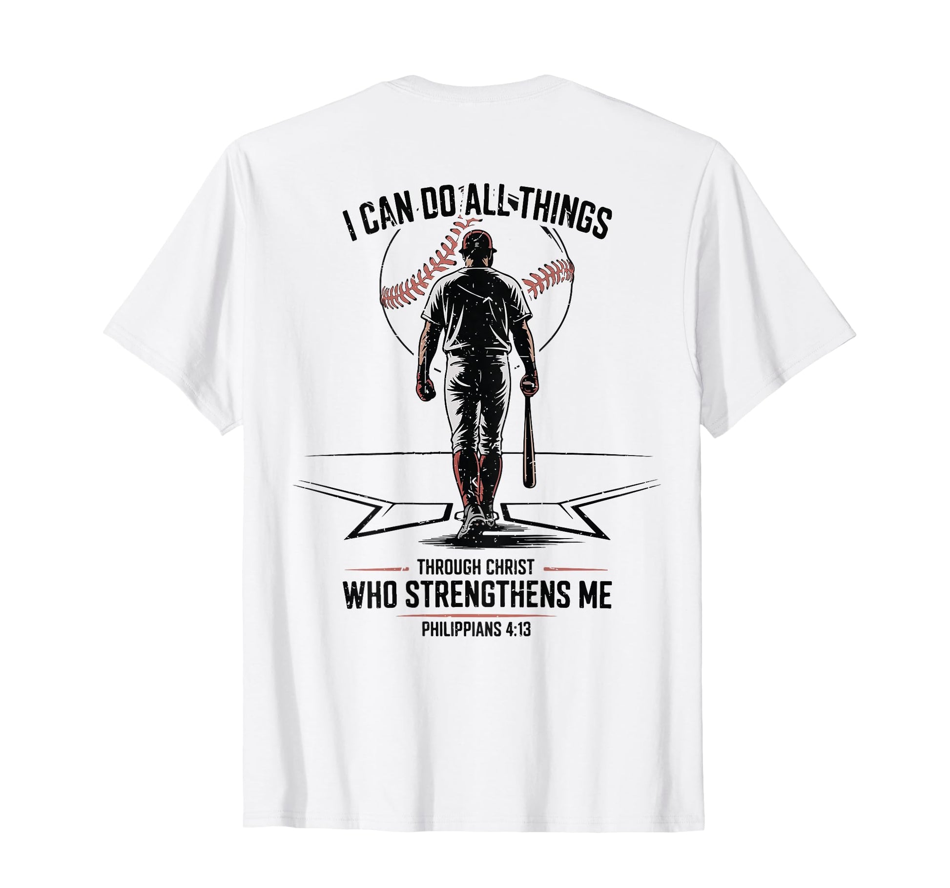 Christian Baseball Philippians 4 13 T-Shirt - Aesthetic Graphic Unisex - T-Shirt, Sweatshirt, Hoodie