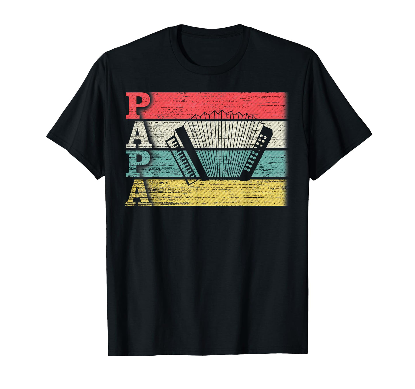 Accordion Papa Music Musician T-Shirt - Minimalist Print Men Women - T-Shirt, Sweatshirt, Hoodie