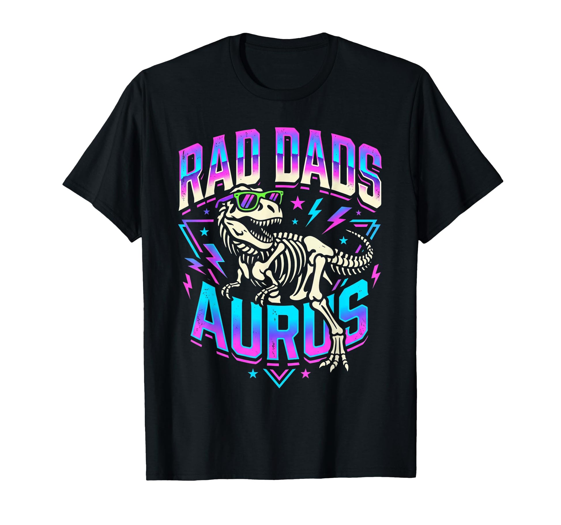 Rad Dads Aurus Funny Dinosaur Fathers T-Shirt - Novelty Apparel for Adults - T-Shirt, Sweatshirt, Hoodie