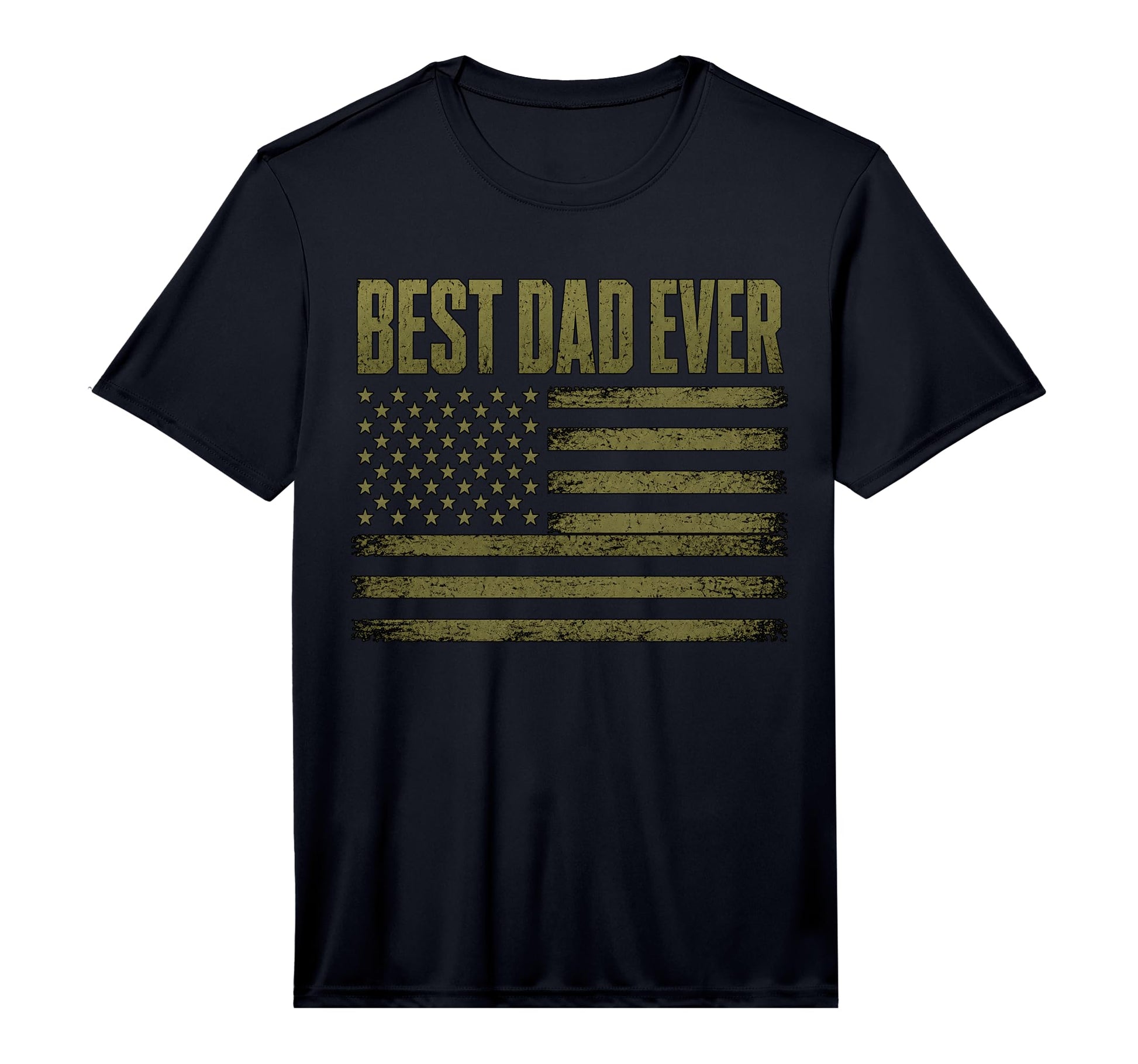 Best Dad Ever Military American Flag T-Shirt - Streetwear Style for Adults - T-Shirt, Sweatshirt, Hoodie