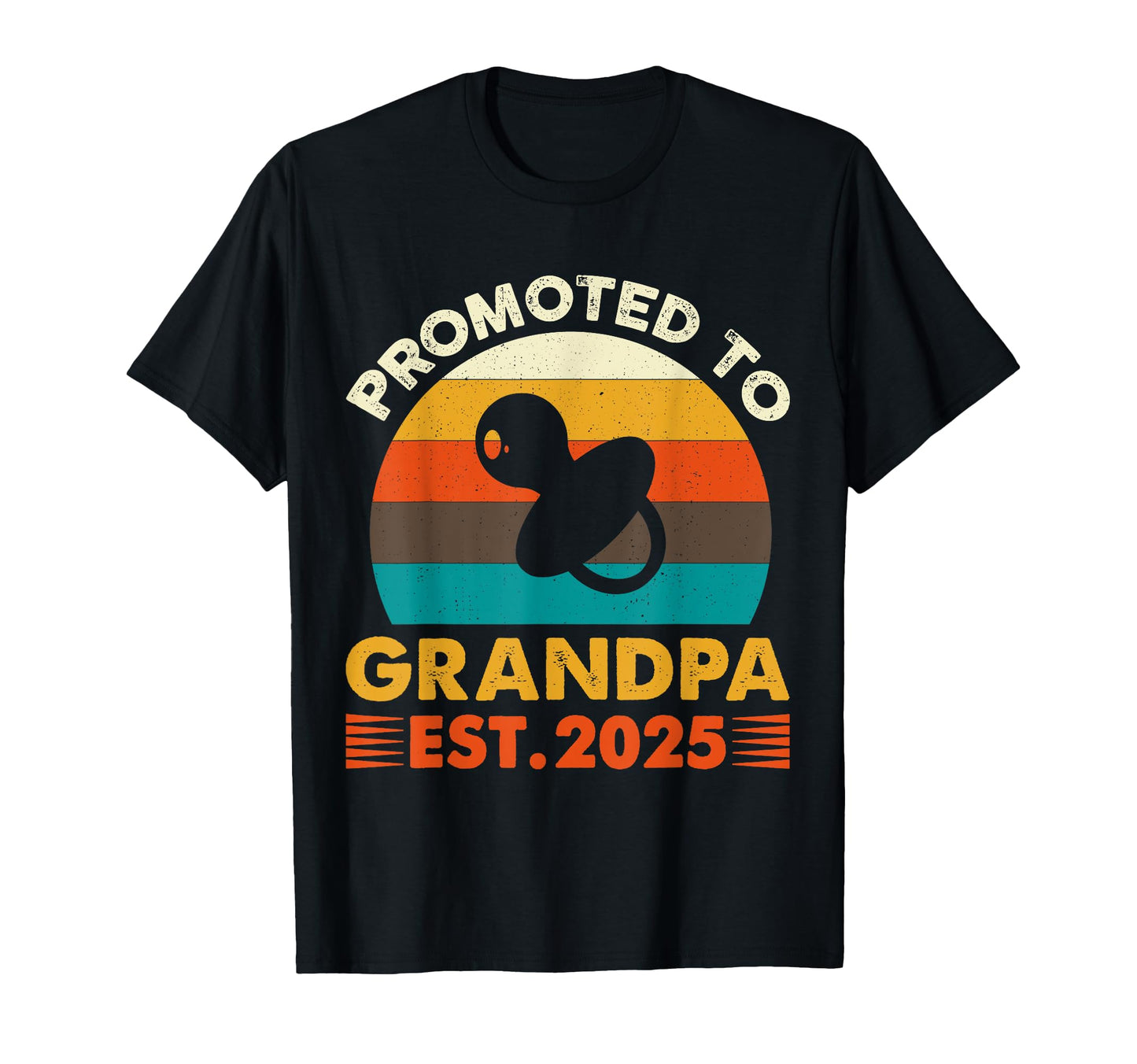Promoted To Grandpa Est 2025 New Grandpa T-Shirt - Custom Art Print Unisex - T-Shirt, Sweatshirt, Hoodie