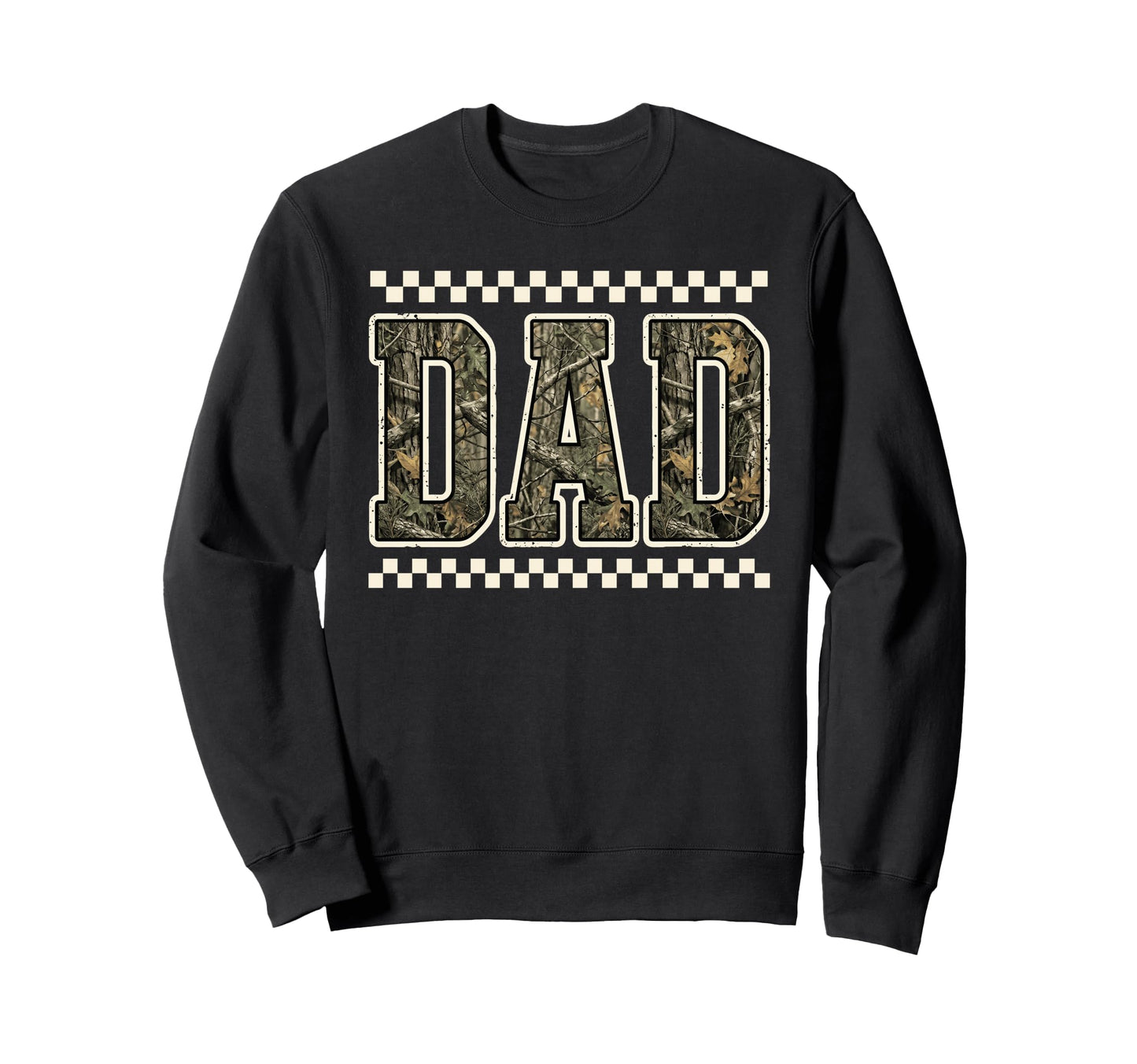 Camo Dad Hunting Outdoors Father Sweatshirt - Custom Art Print Unisex - T-Shirt, Sweatshirt, Hoodie