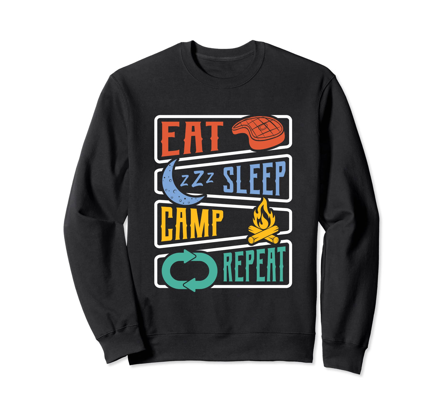Ironic Camper Wilderness Camping Sweatshirt - Unique Graphic for Adults - T-Shirt, Sweatshirt, Hoodie