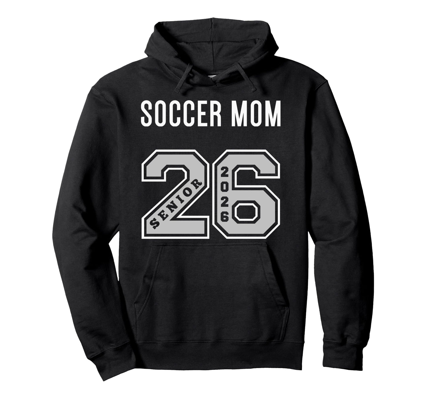 Soccer Mom 2026 Senior Soccer Mom Hoodie - Minimalist Print for Adults - T-Shirt, Sweatshirt, Hoodie
