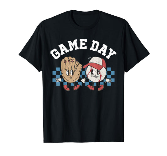 Baseball Groovy Cartoon Love Baseball T-Shirt - Novelty Apparel Unisex - T-Shirt, Sweatshirt, Hoodie