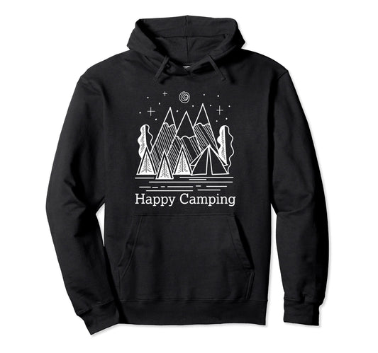Camping Nature Hiker Mountains Adventure Hoodie - Unique Graphic Unisex - T-Shirt, Sweatshirt, Hoodie