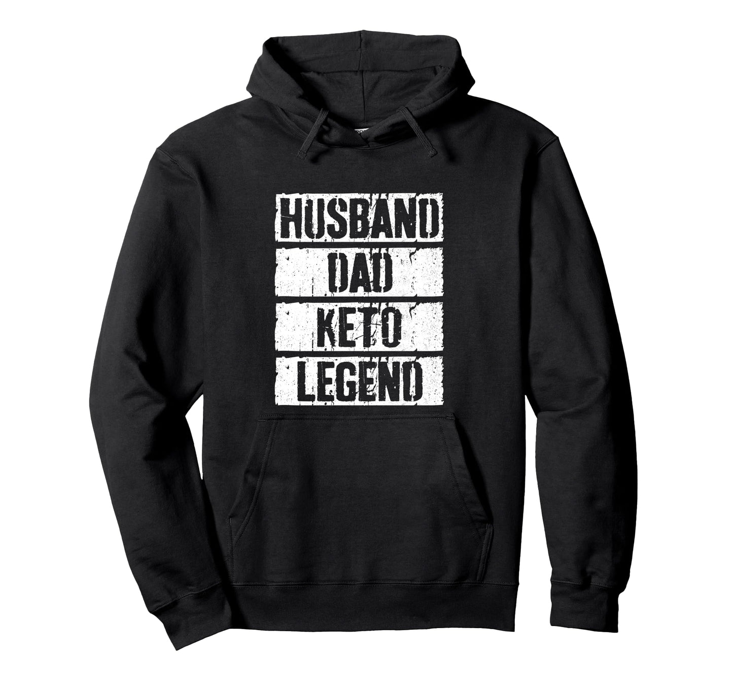 Husband Dad Keto Legend Ketogenic Diet Hoodie - Graphic Print for Adults - T-Shirt, Sweatshirt, Hoodie