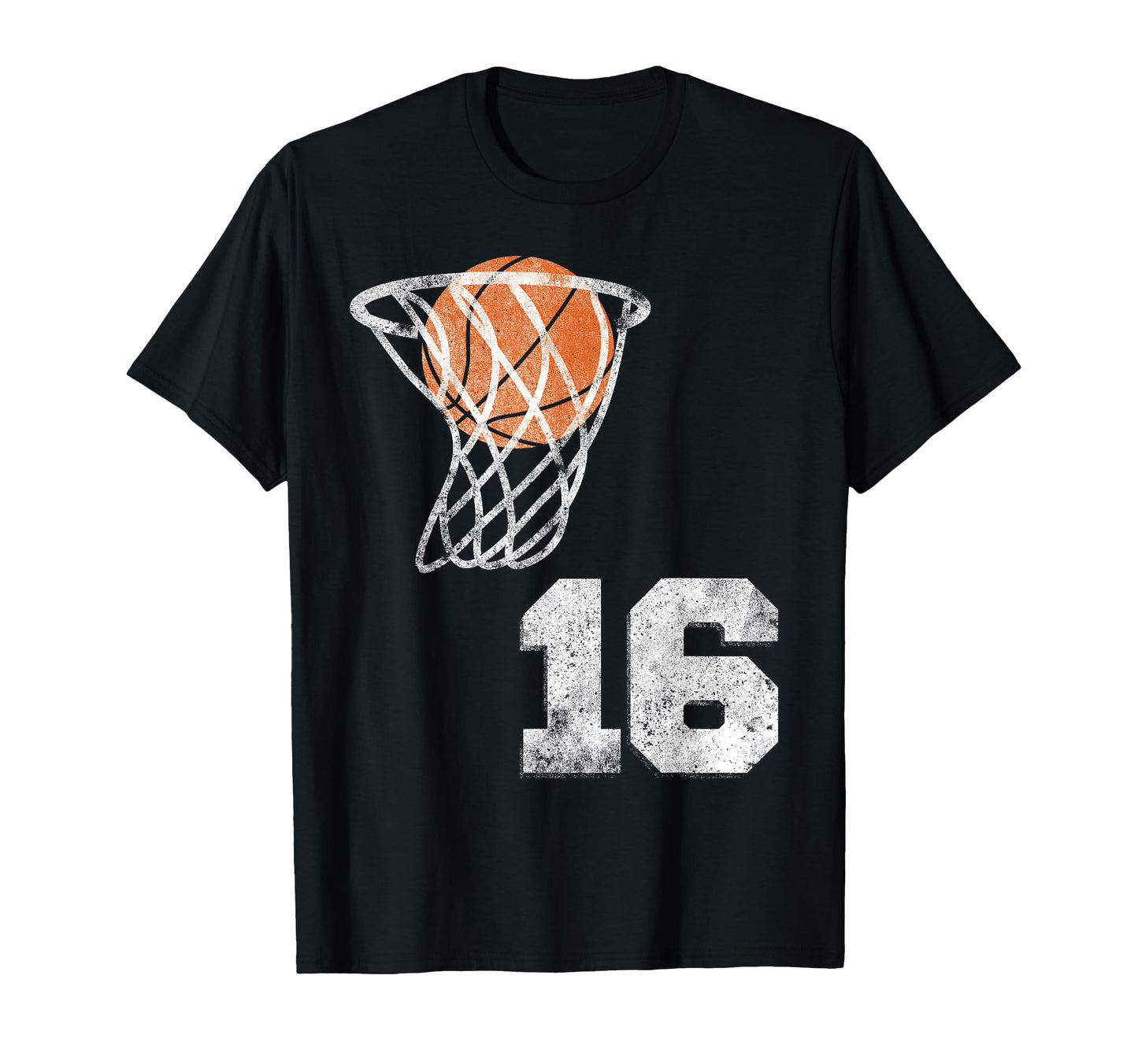 Basketball Jersey Number 16 Player T-Shirt - Custom Art Print for Adults - T-Shirt, Sweatshirt, Hoodie