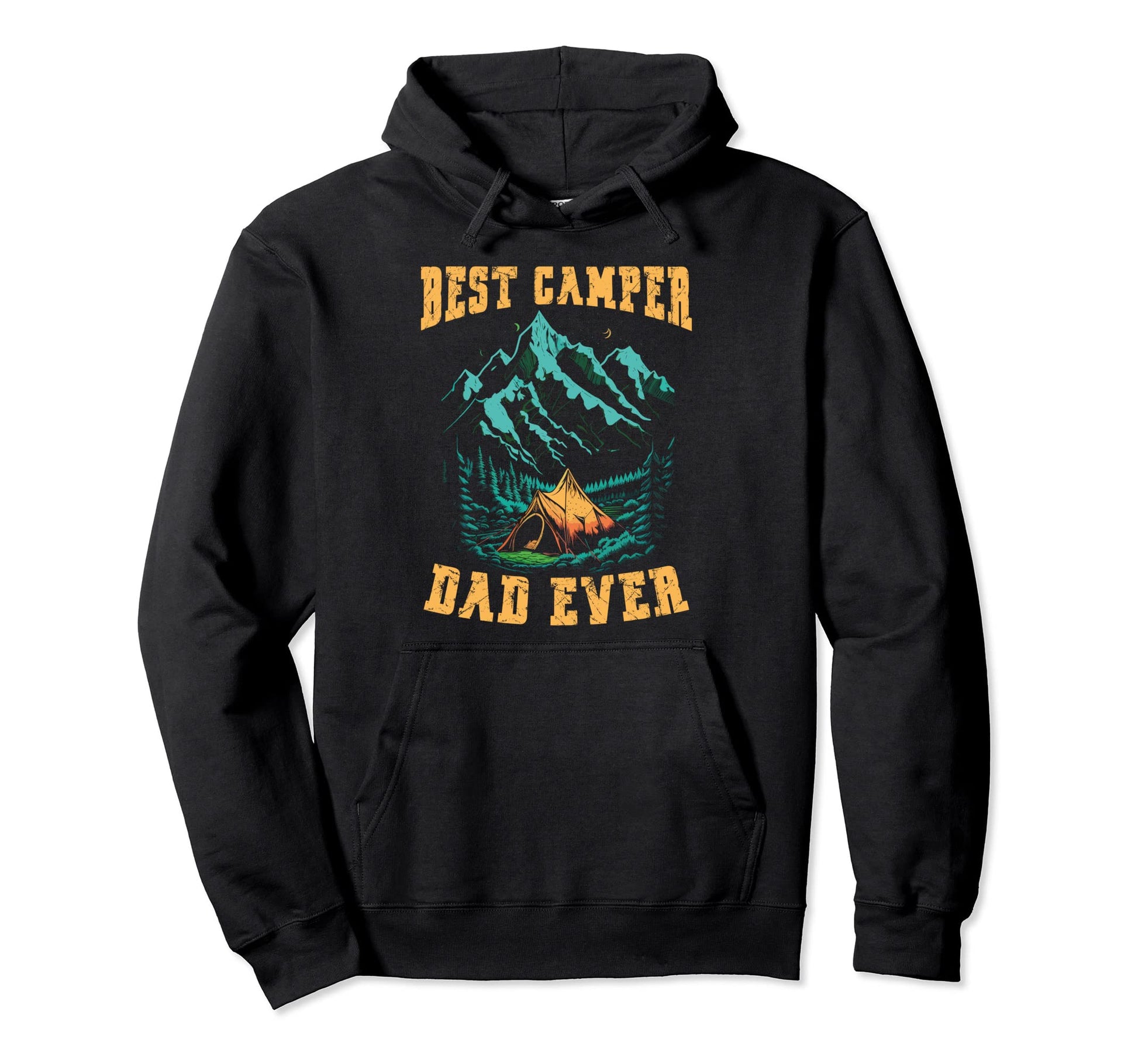 Best Camper Dad Ever Nature Lover Hoodie - Unique Graphic for Adults - T-Shirt, Sweatshirt, Hoodie