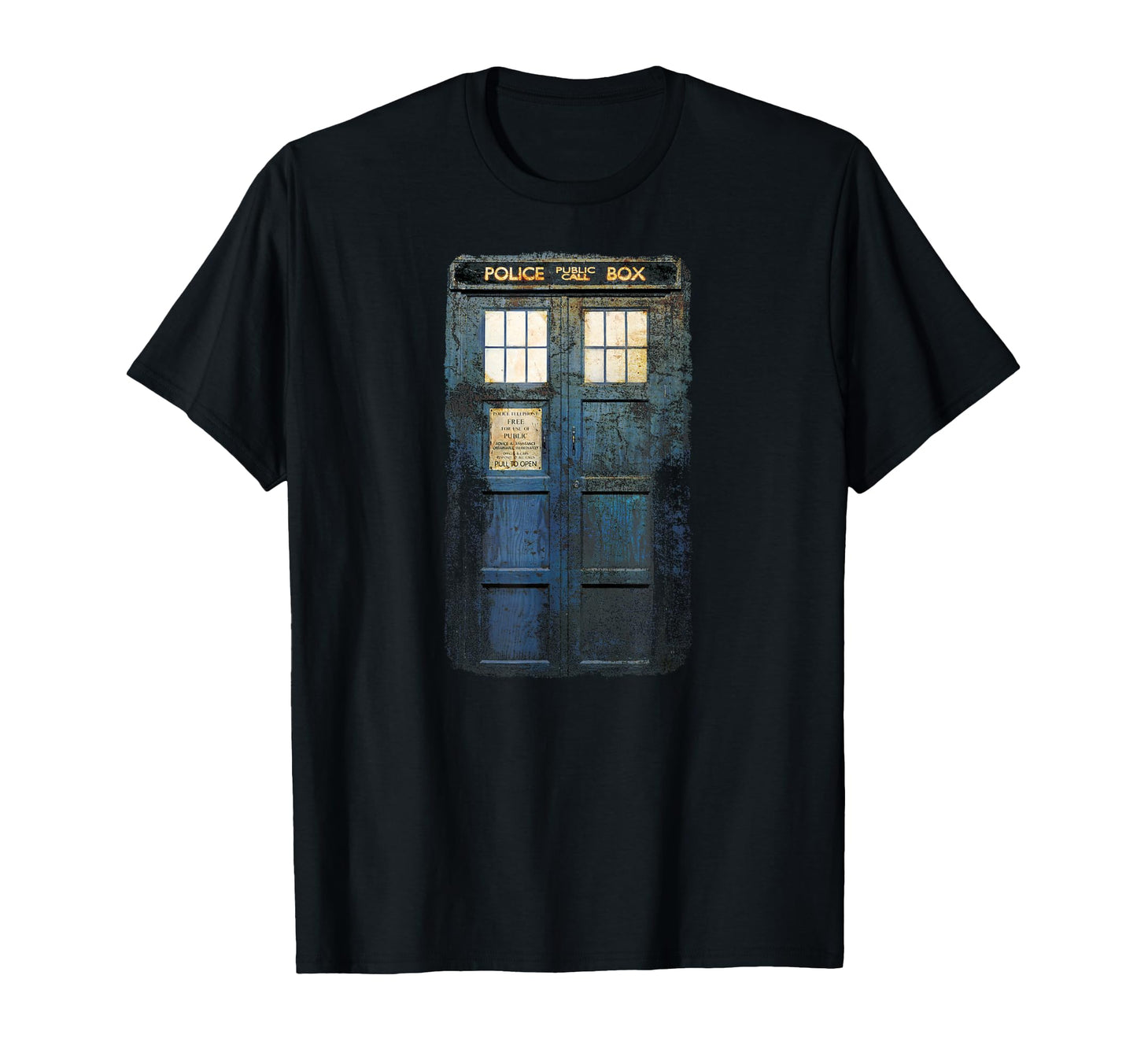 Cosplay Tardis Distressed Time T-Shirt - Novelty Apparel Men Women - T-Shirt, Sweatshirt, Hoodie