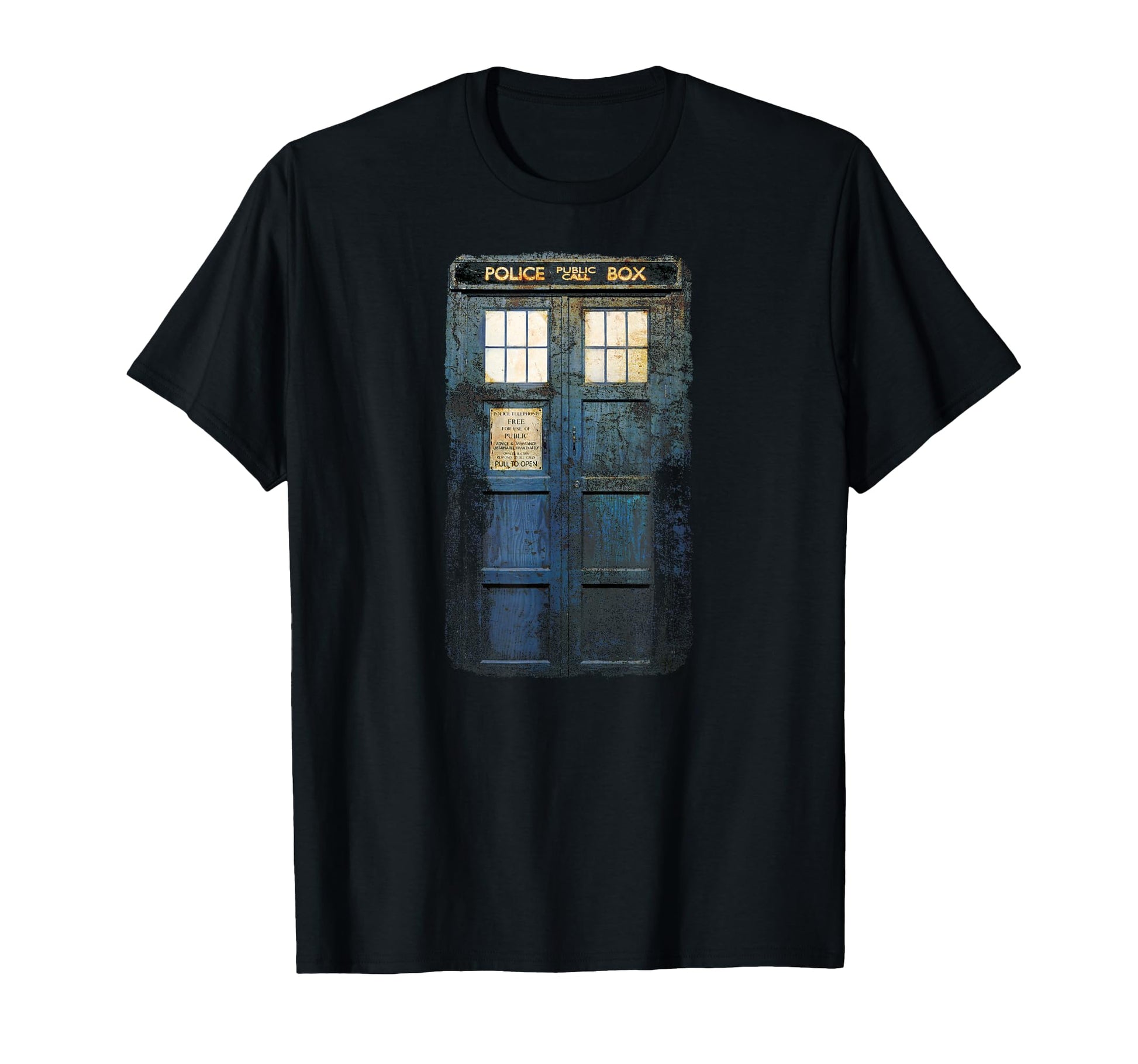 Cosplay Tardis Distressed Time T-Shirt - Novelty Apparel Men Women - T-Shirt, Sweatshirt, Hoodie