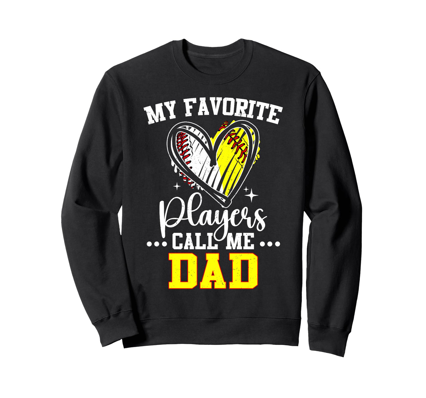 My Favorite Baseball Softball Sweatshirt - Unique Graphic for Adults - T-Shirt, Sweatshirt, Hoodie