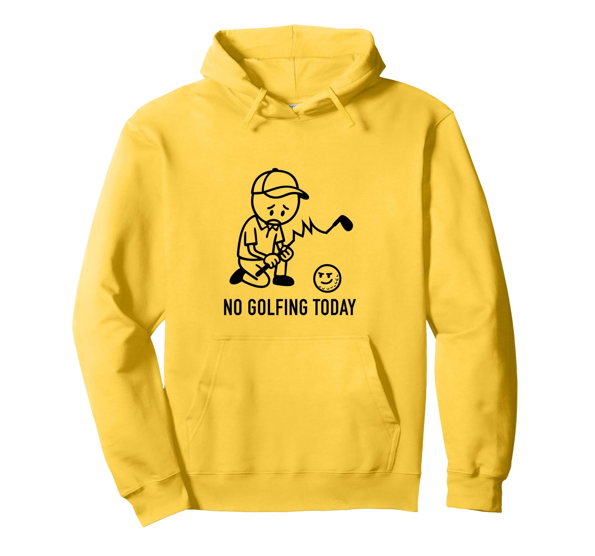 No Golfing Today Funny Golf Golfer Dad Hoodie - Minimalist Print Men Women - T-Shirt, Sweatshirt, Hoodie