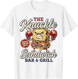 Vintage Knuckle Sandwich Bar Grill Funny Boys Christmas T-Shirt Unisex T-shirt, Sweatshirt, Hoodie, Long Sleeve Tee - T-Shirt, Sweatshirt, Hoodie