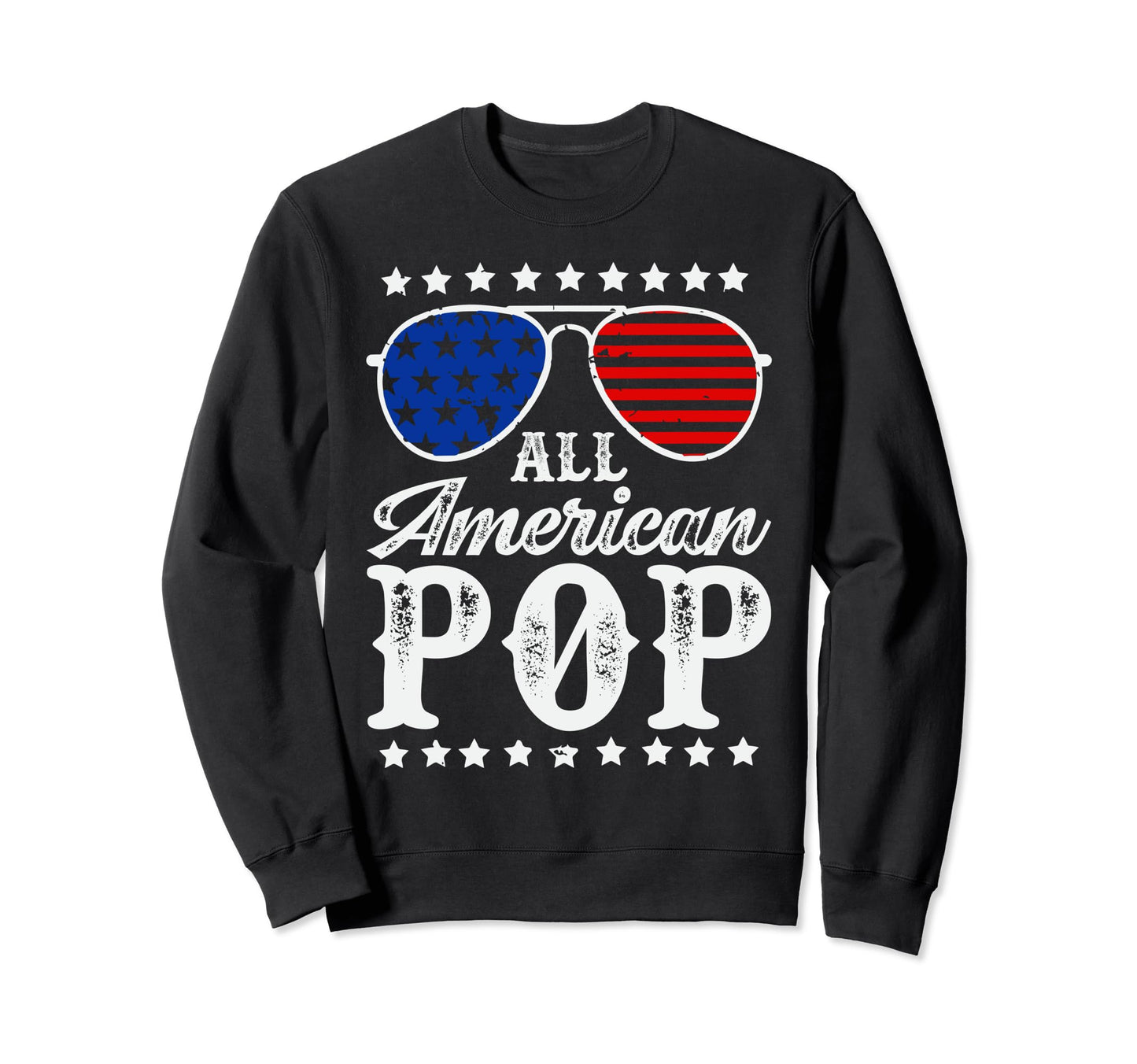 All American Pop 4Th July Patriotic Sweatshirt - Trendy Graphic for Adults - T-Shirt, Sweatshirt, Hoodie