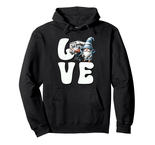 Camping Gnome Love Grilling Hoodie - Casual Everyday Wear for Adults - T-Shirt, Sweatshirt, Hoodie
