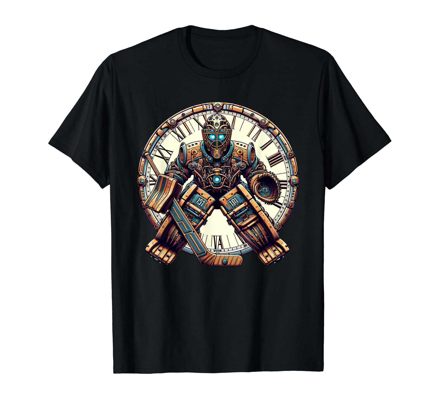 Ai Robot Ice Hockey Goalie Futuristic T-Shirt - Streetwear Style Men Women - T-Shirt, Sweatshirt, Hoodie