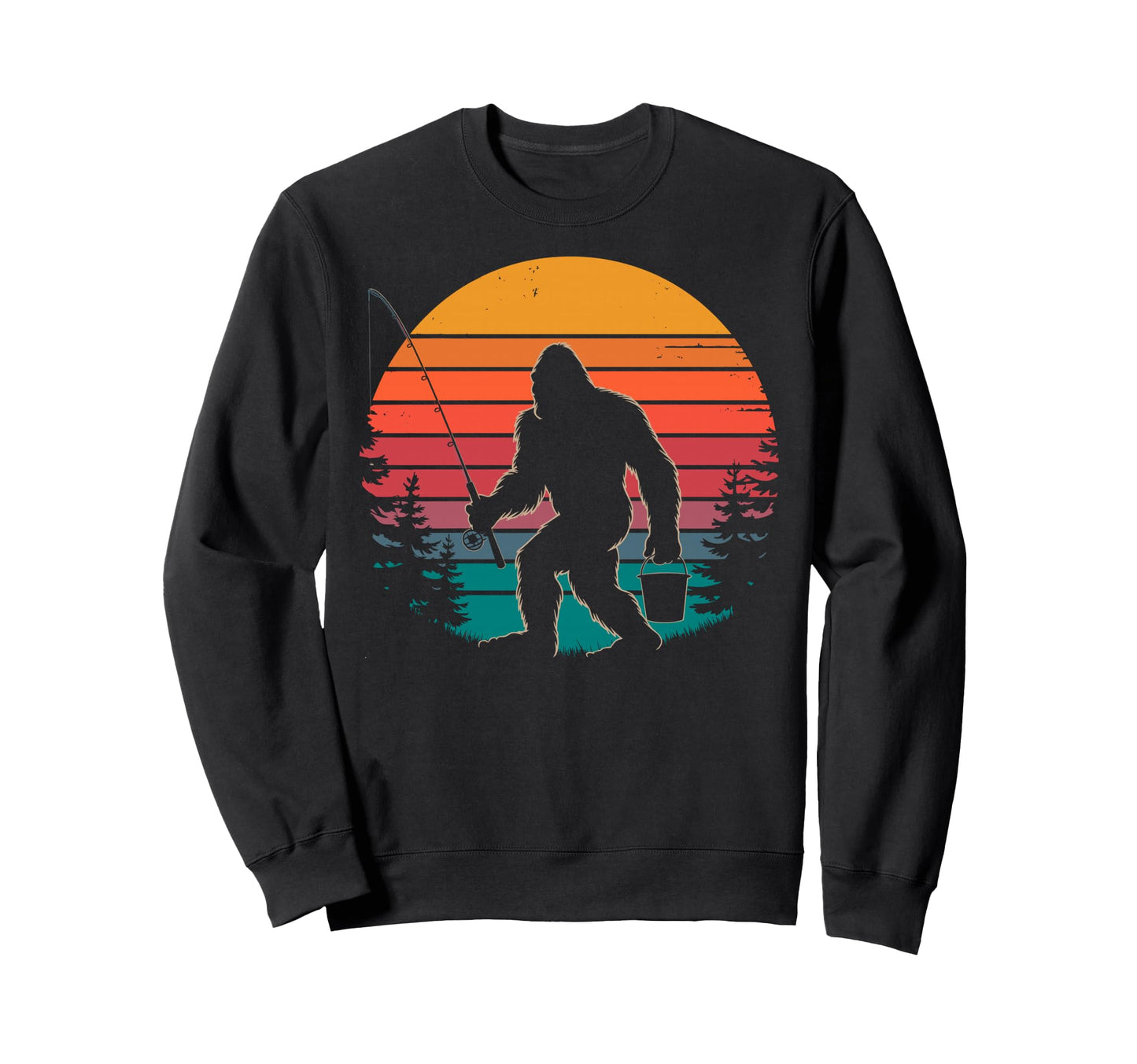 Bassquatch Sasquatch Fisher Bass Sweatshirt - Streetwear Style Men Women - T-Shirt, Sweatshirt, Hoodie