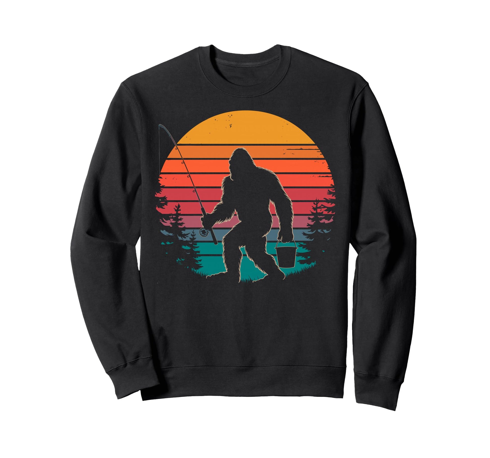 Bassquatch Sasquatch Fisher Bass Sweatshirt - Streetwear Style Men Women - T-Shirt, Sweatshirt, Hoodie