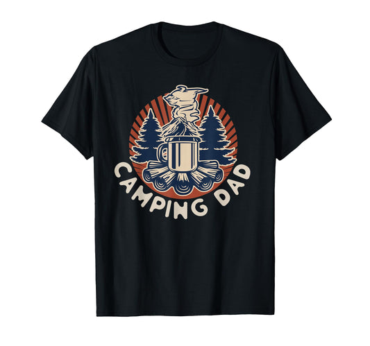 Camping Dad Camper Father Outdoor T-Shirt - Custom Art Print Men Women - T-Shirt, Sweatshirt, Hoodie