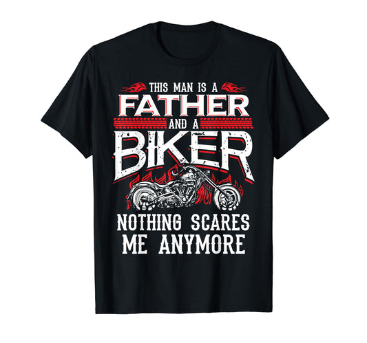Biker Dad Fathers Day Motorcycle Nothing T-Shirt - Minimalist Print Unisex - T-Shirt, Sweatshirt, Hoodie