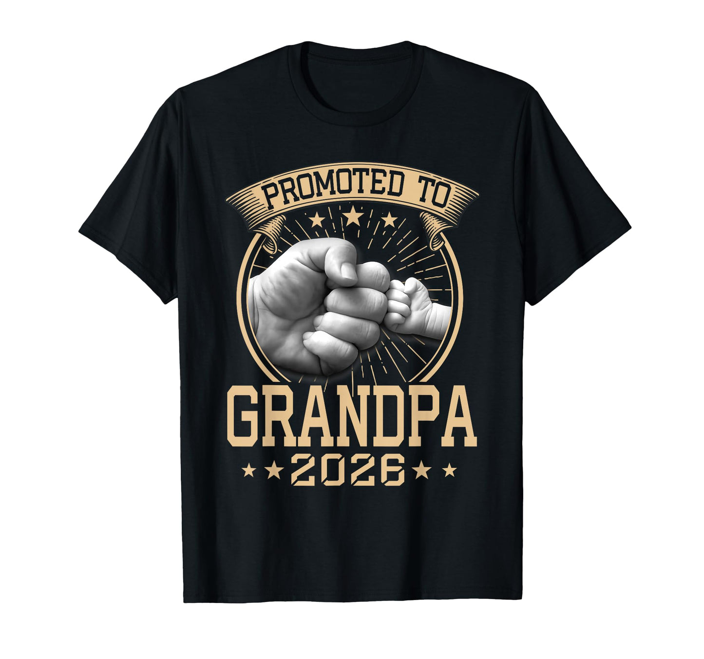 Promoted To Grandpa 2026 Family T-Shirt - Graphic Print for Adults - T-Shirt, Sweatshirt, Hoodie