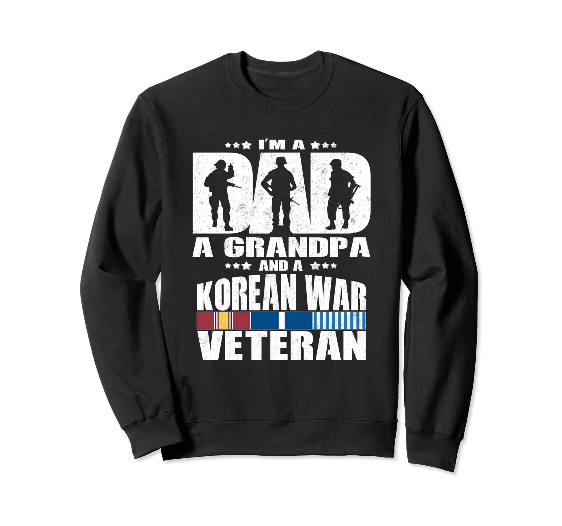 Dad Grandpa And Korean War Veteran Sweatshirt - Minimalist Print Men Women - T-Shirt, Sweatshirt, Hoodie