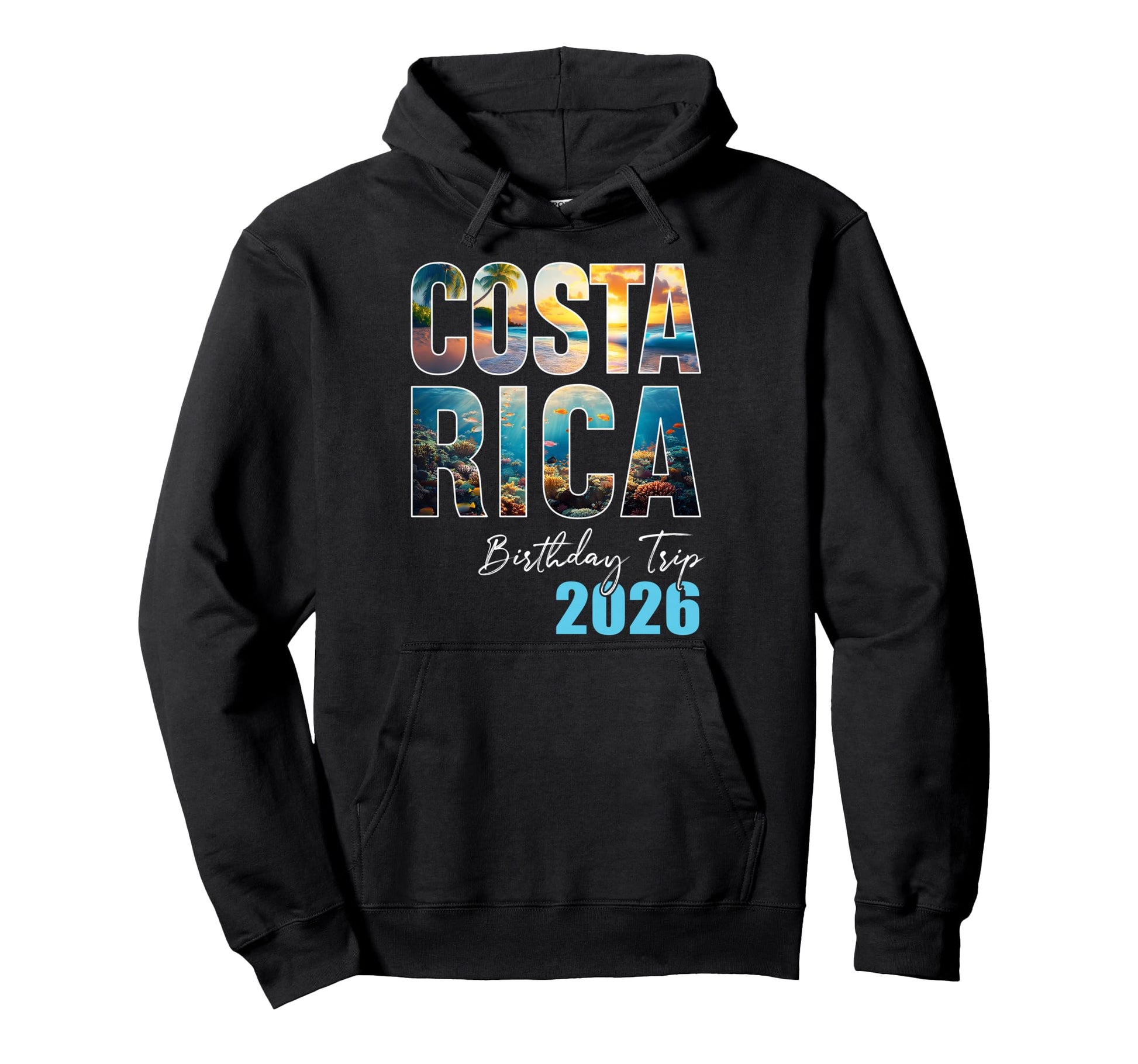 Costa Rica Birthday Trip 2026 Hoodie - Aesthetic Graphic Men Women - T-Shirt, Sweatshirt, Hoodie