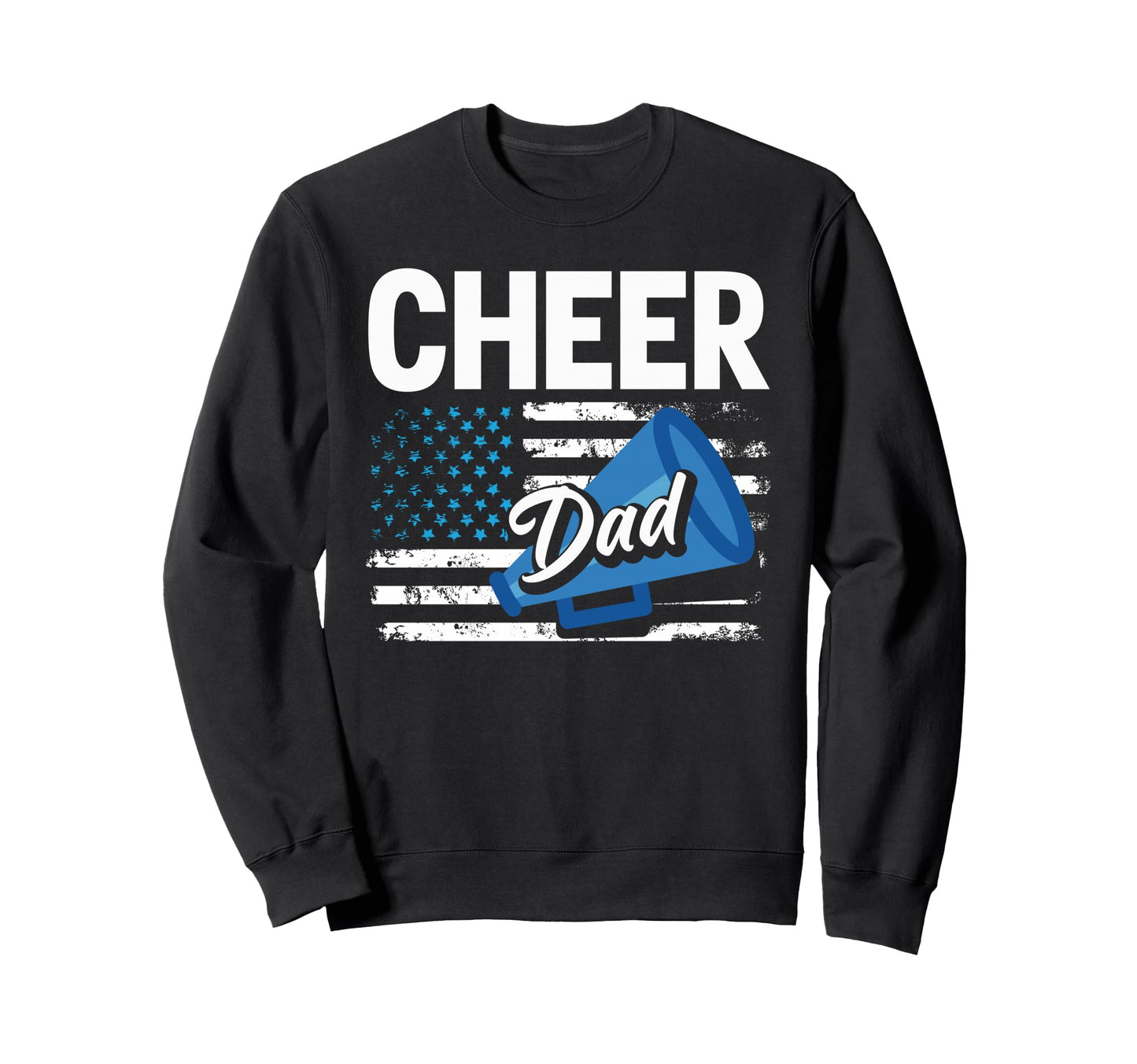 Cheer Dad Cheerleading American Sweatshirt - Minimalist Print Men Women - T-Shirt, Sweatshirt, Hoodie