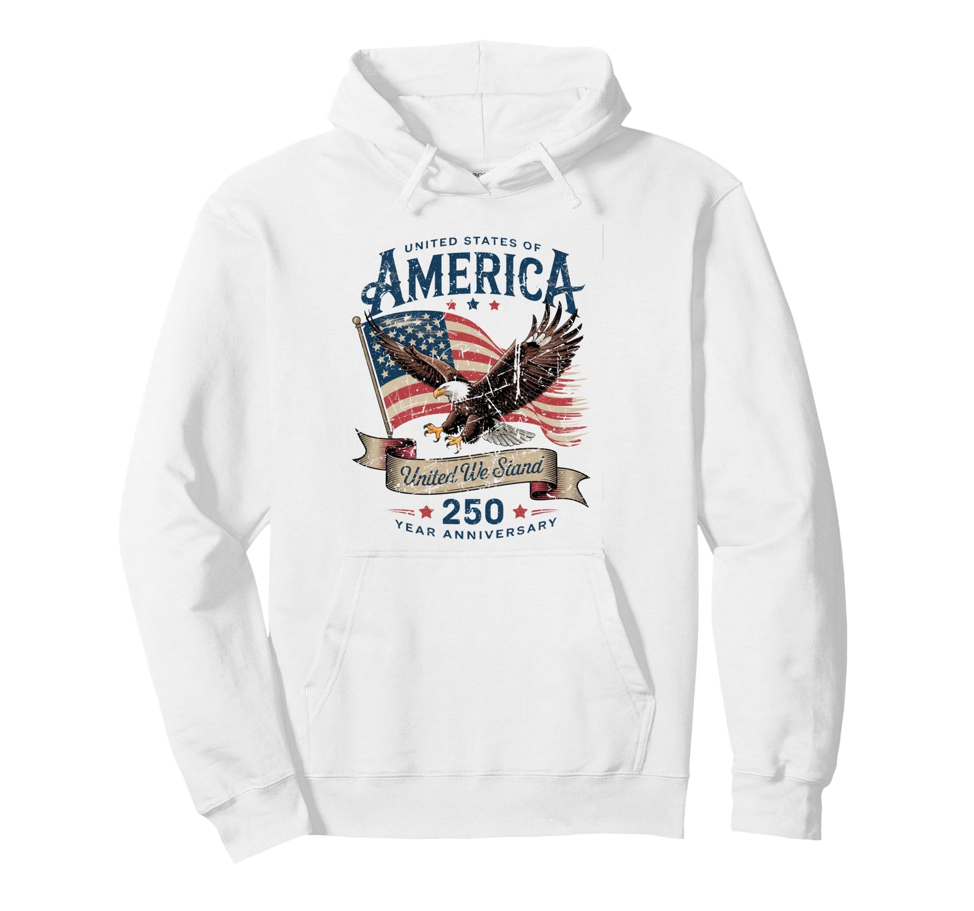 250Th Anniversary America Us Hoodie - Fun Novelty Design for Adults - T-Shirt, Sweatshirt, Hoodie