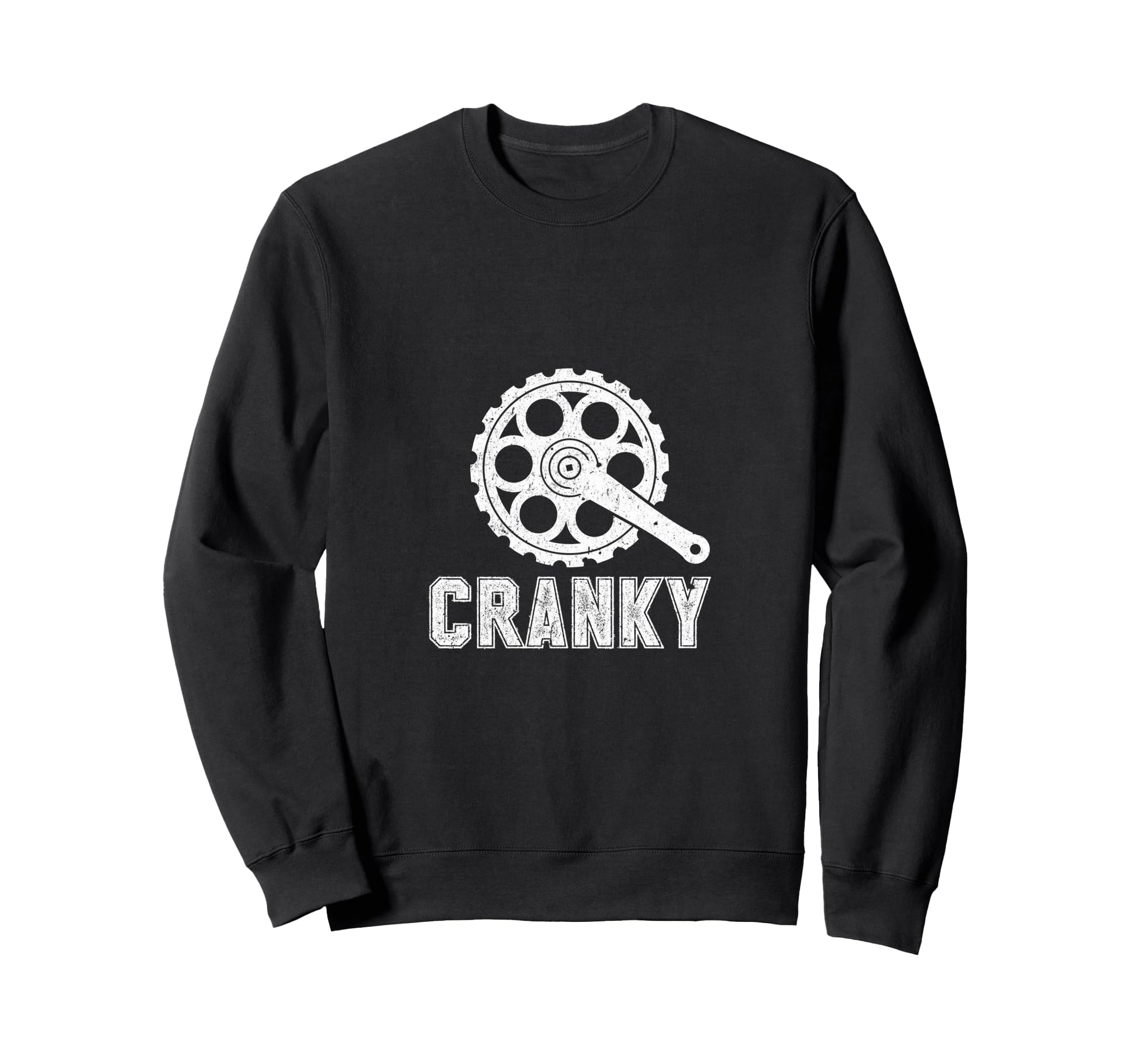 Cranky Bicycle Chain Cycling Funny Sweatshirt - Custom Art Print Unisex - T-Shirt, Sweatshirt, Hoodie