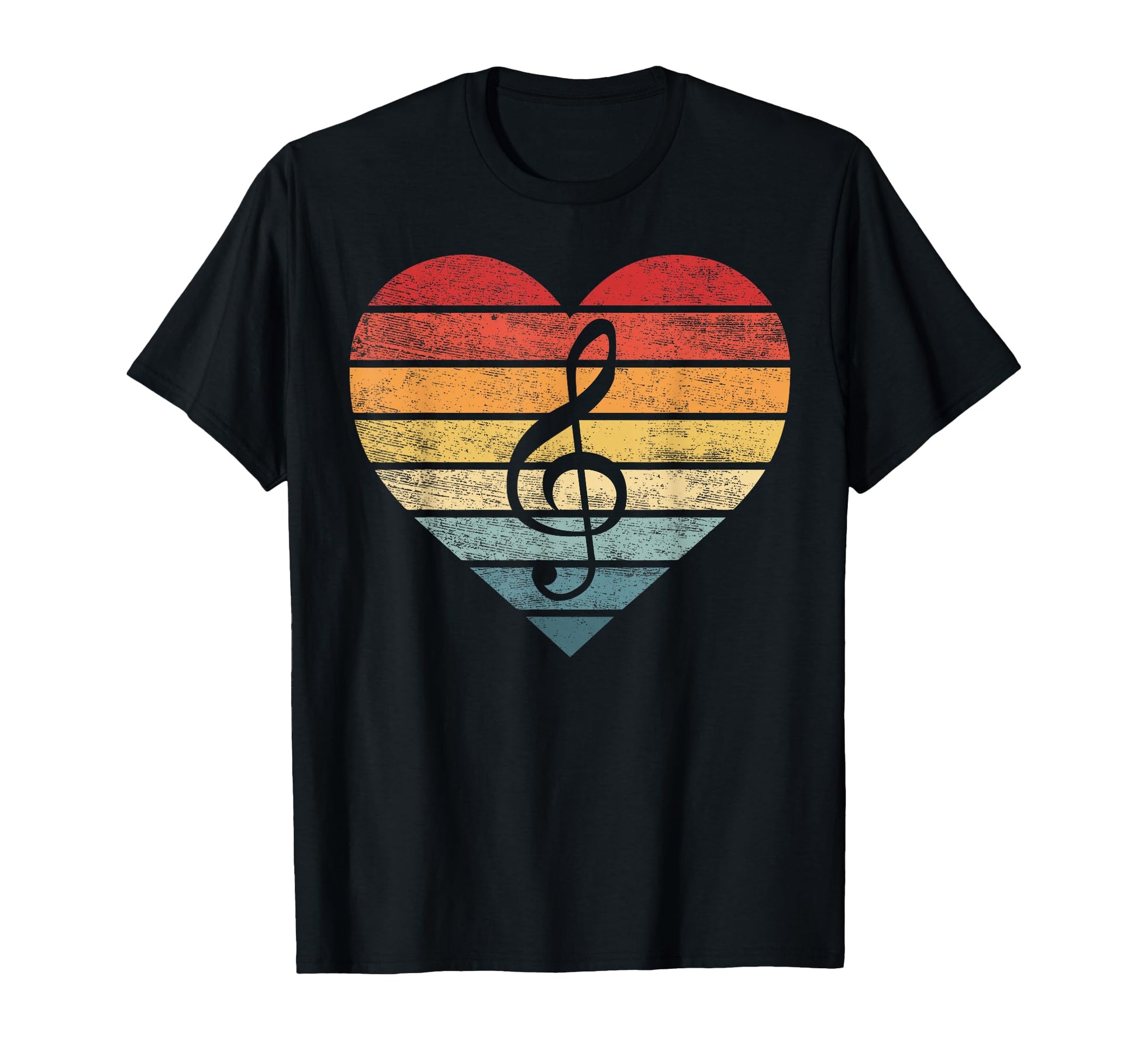 Music Teacher Gifts Sunset Note Music T-Shirt - Unique Graphic for Adults - T-Shirt, Sweatshirt, Hoodie
